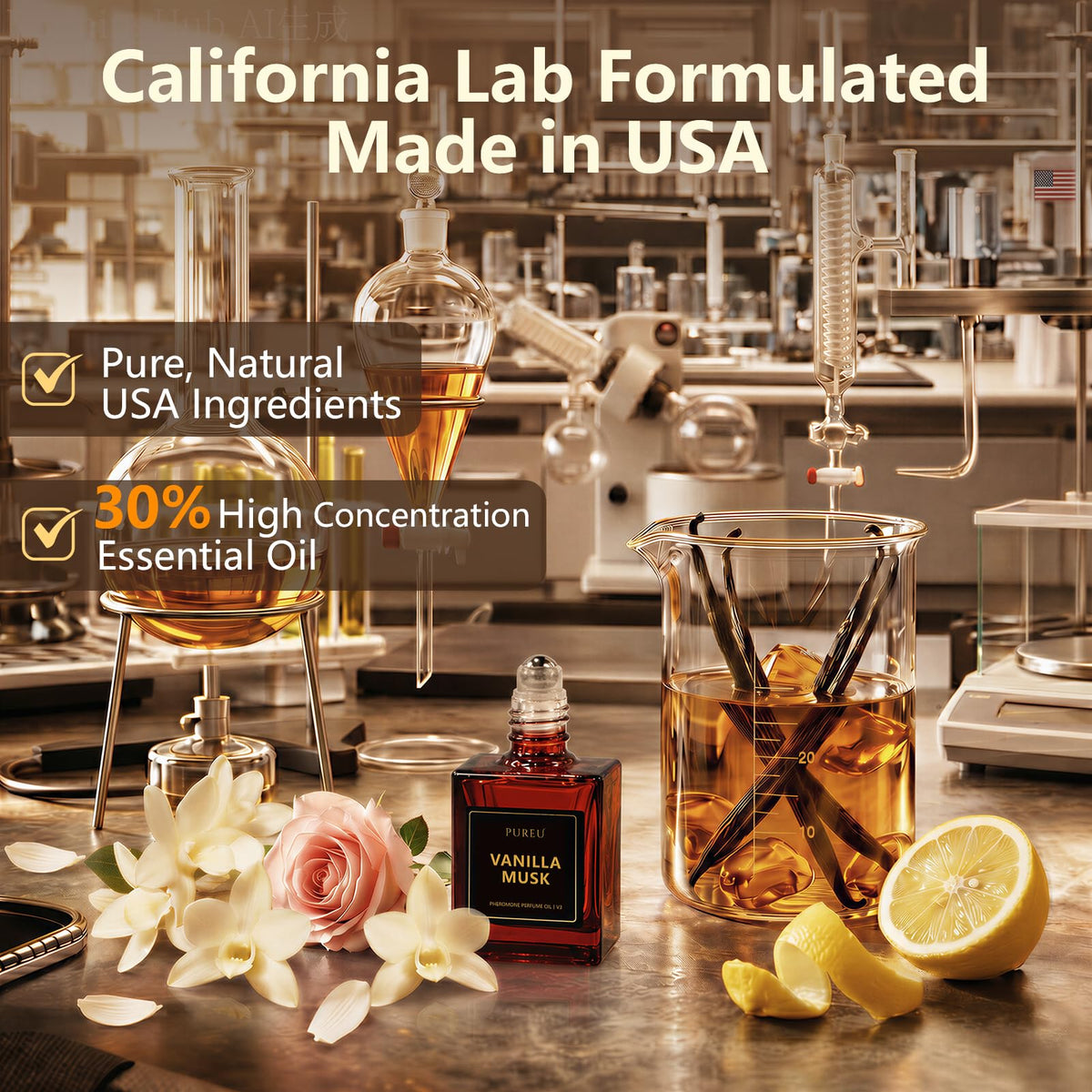 Pheromone Perfume for Woman Vanilla Musk Perfume Long - PUREU Official Product Imagery - 7