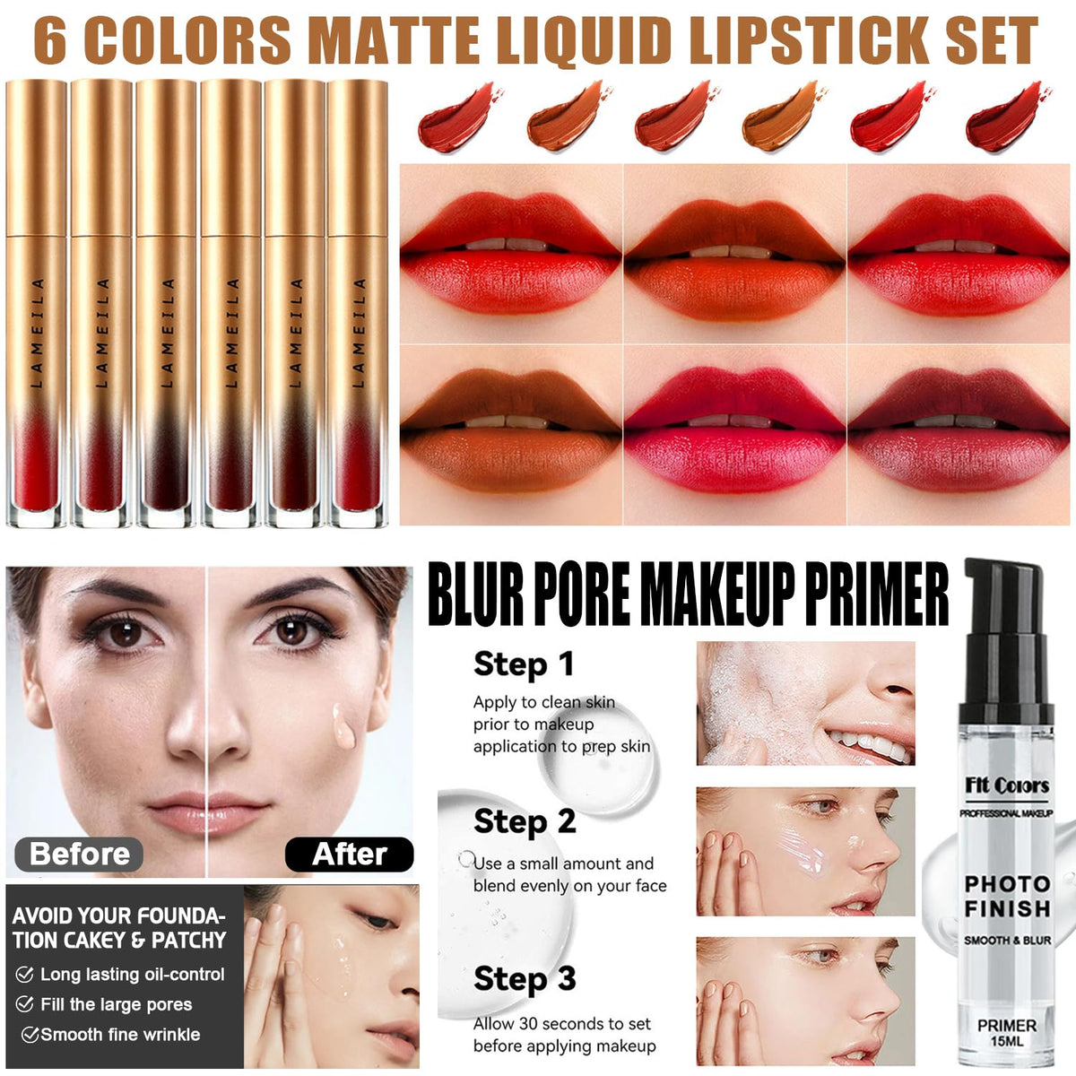 All in One Makeup Kit for Women Full Kit Travel Make Up Gift - NUIBO Official Imagery - 5