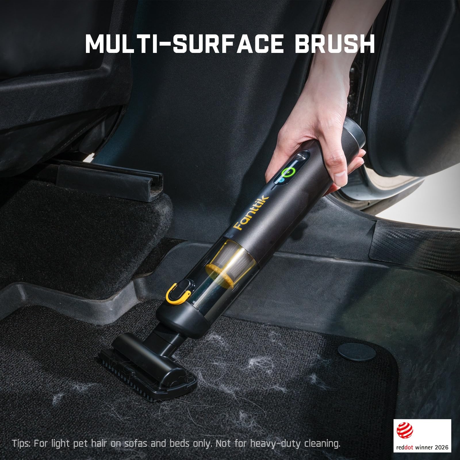 Fanttik Slim V10 APEX Cordless Car Vacuum, 4-in-1 Portable Mini H - Fanttik Official Product View 9