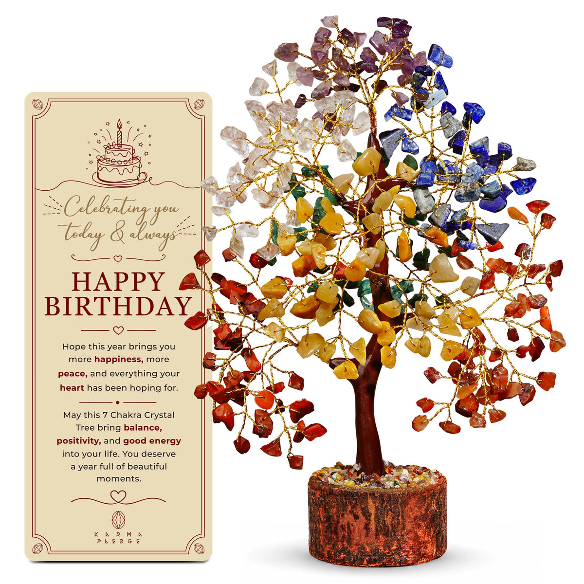Healing Crystal Tree of Life for Unique Birthday Gifts for - KARMAPLEDGE Official Imagery - 2