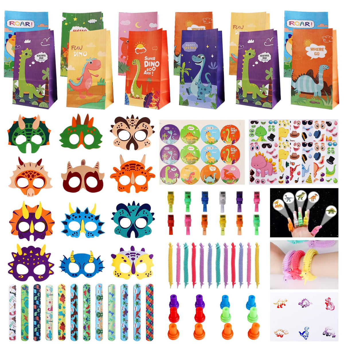 Rotel Dinosaur Party Favors 12 Kids Set Return Gifts for - Rotel Official Imagery - 1