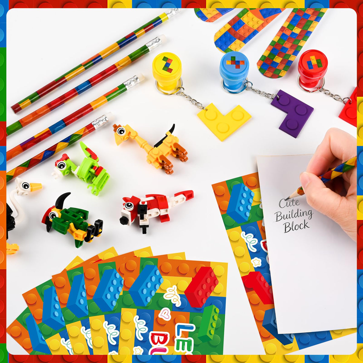 84 Pcs Building Blocks Party Favors Birthday Goodie Bags - Yazetto Official Imagery - 3