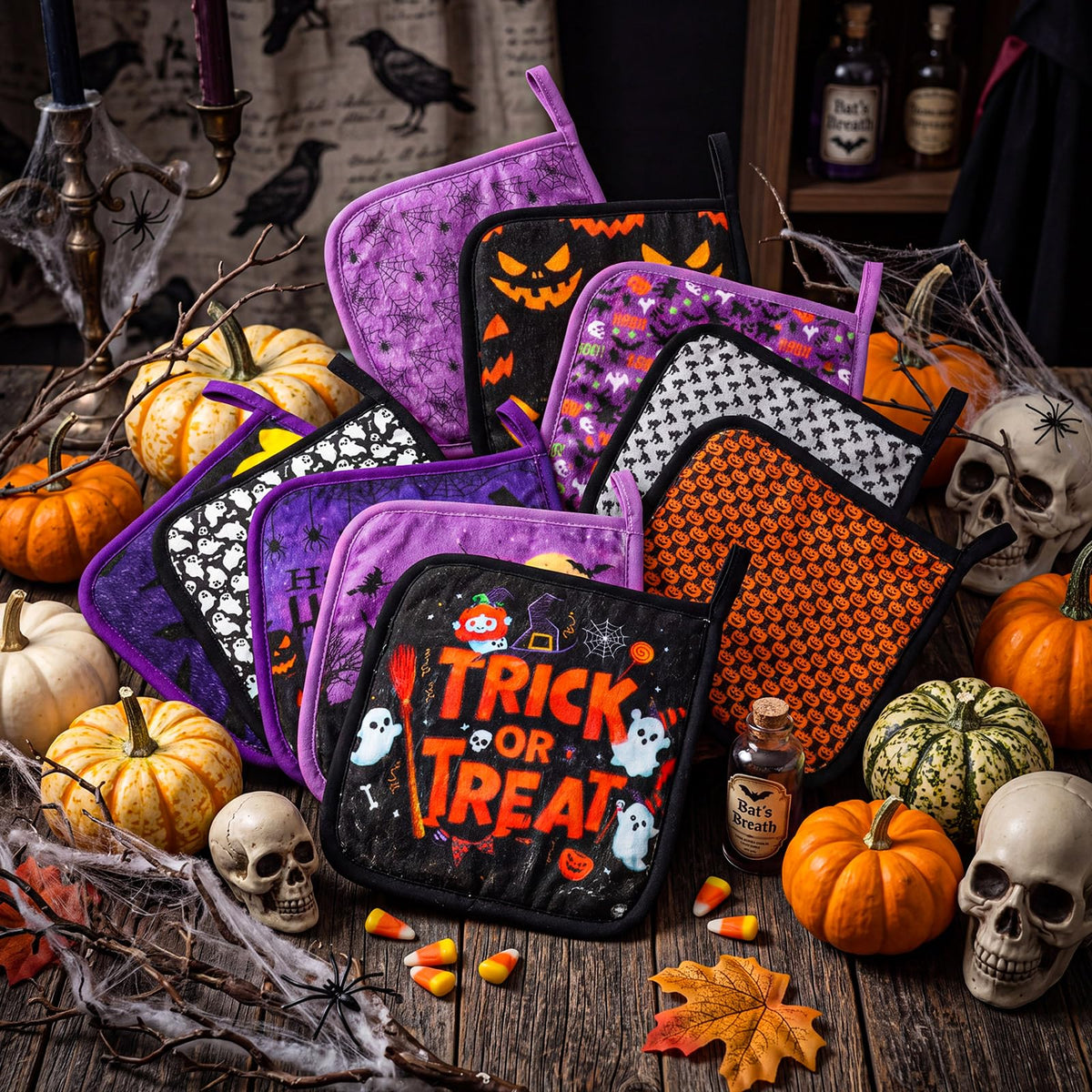 Flutesan 20 Pcs Halloween Microfiber Makeup Remover Cloths 6 - Flutesan Official Imagery - 4