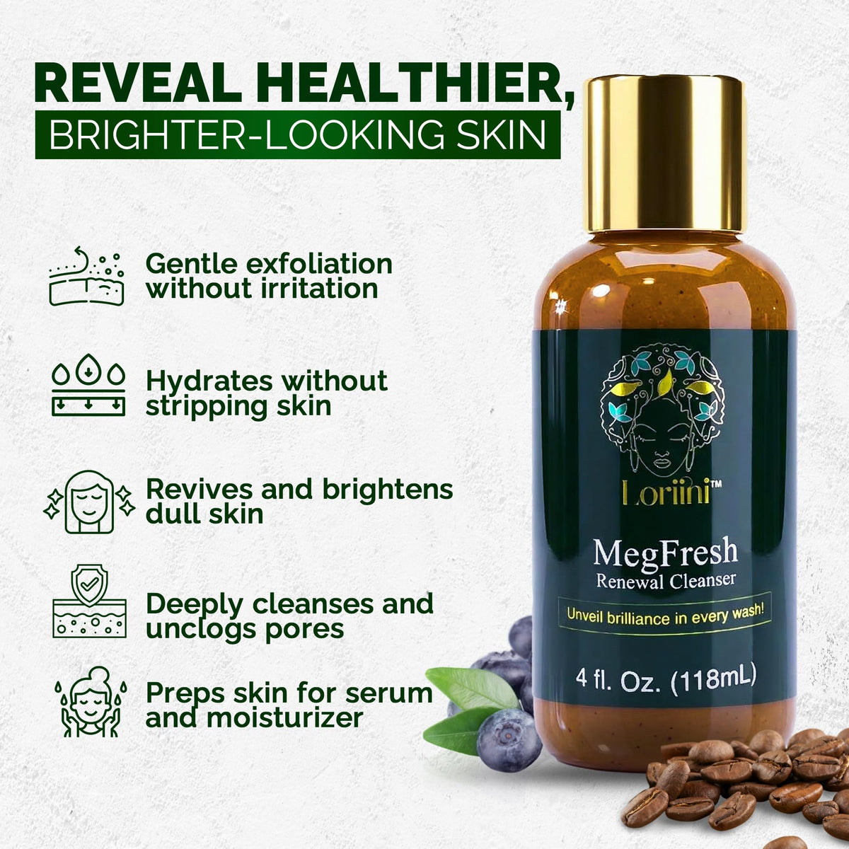 LORIINI MegFresh Exfoliating Facial Cleanser Papaya Face - LORIINI Official Imagery - 3