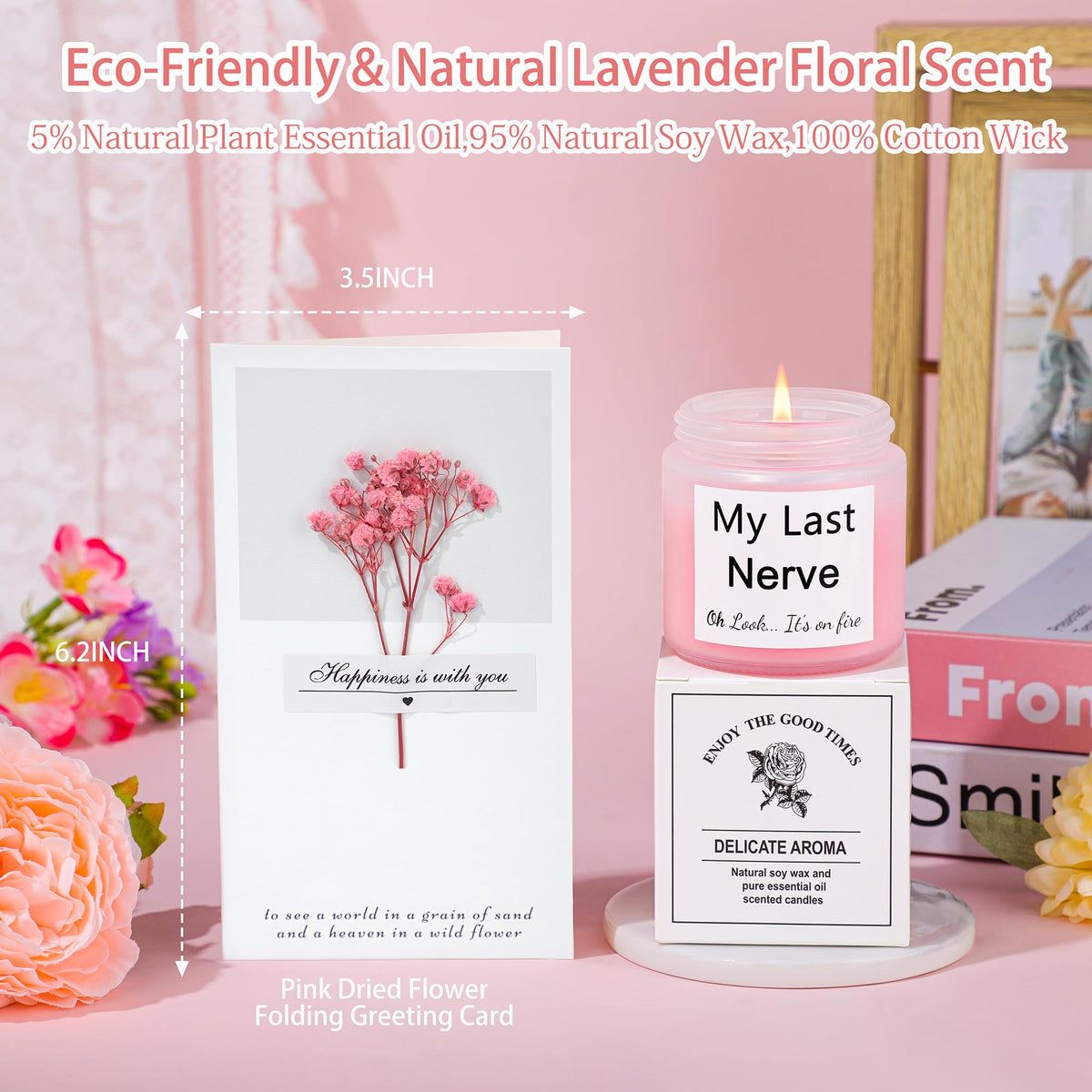 Personalized Monogrammed Customized Pink Birthday Gifts for - GQDECOR Official Imagery - 8