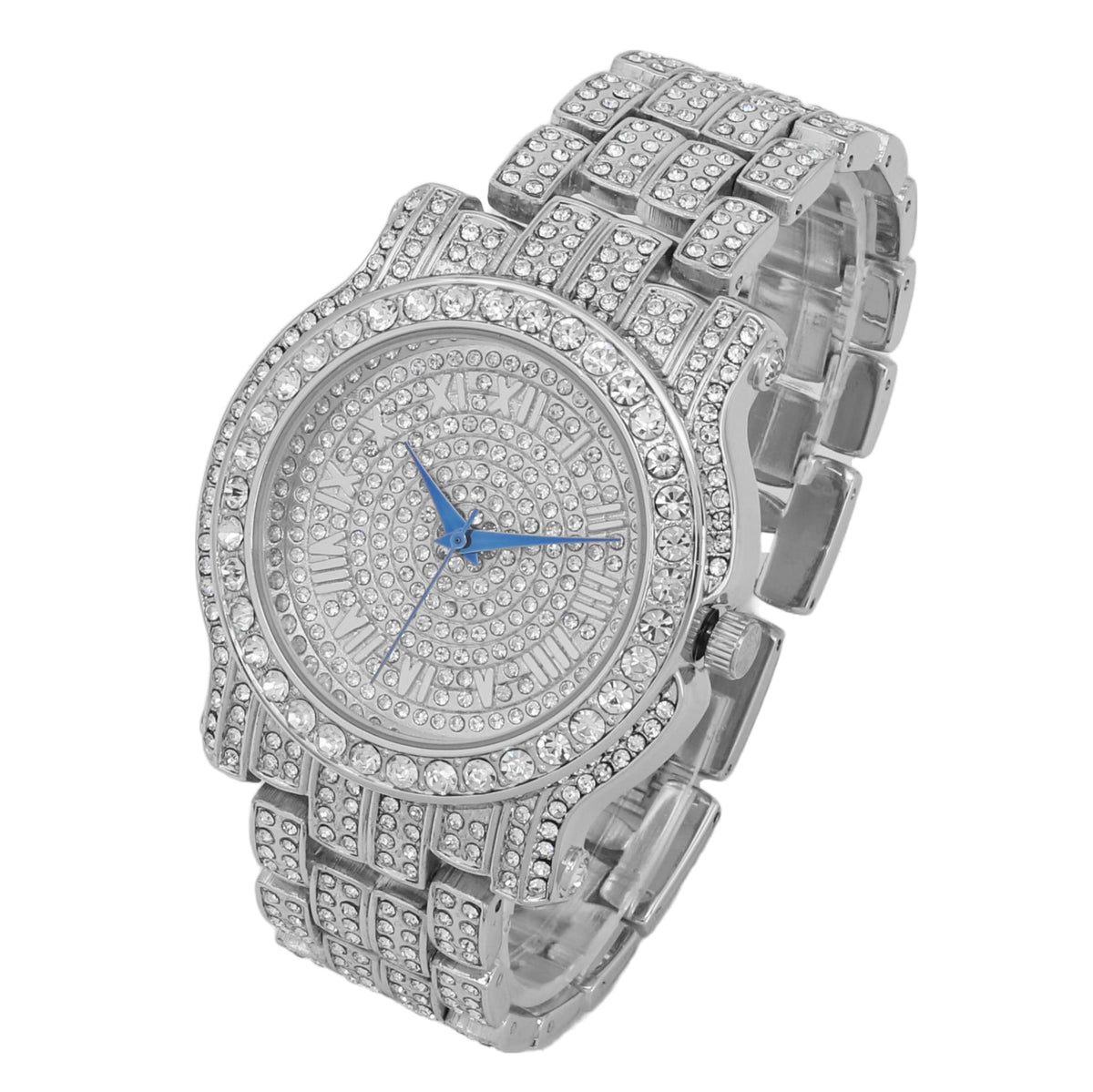 Charles Raymond Bling ed Out Round Luxury Mens Watch w Bling - Charles Raymond Official Imagery - 7