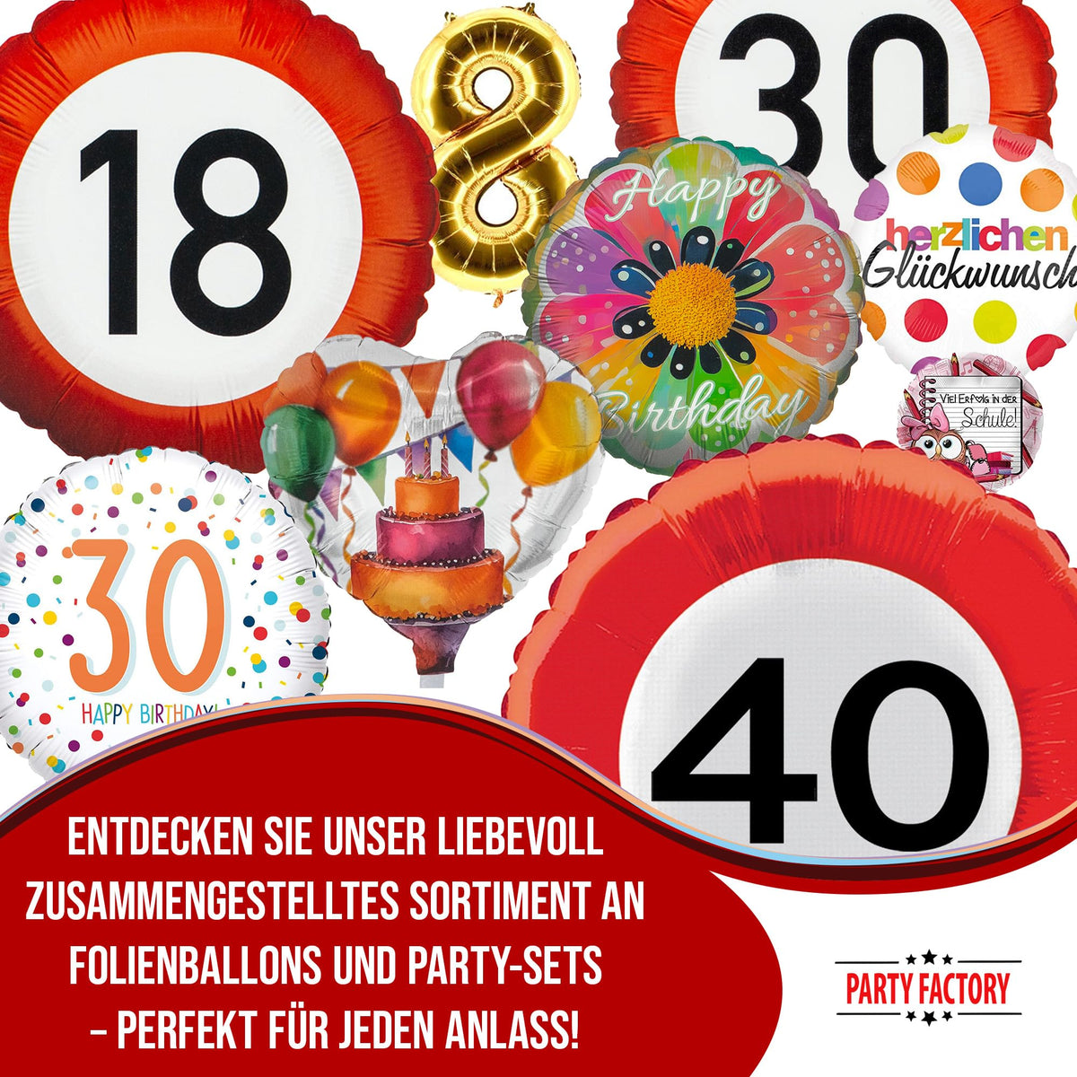 Party Factory Party Set Happy Birthday Pink 41 Piece Party - Party Factory Official Imagery - 7