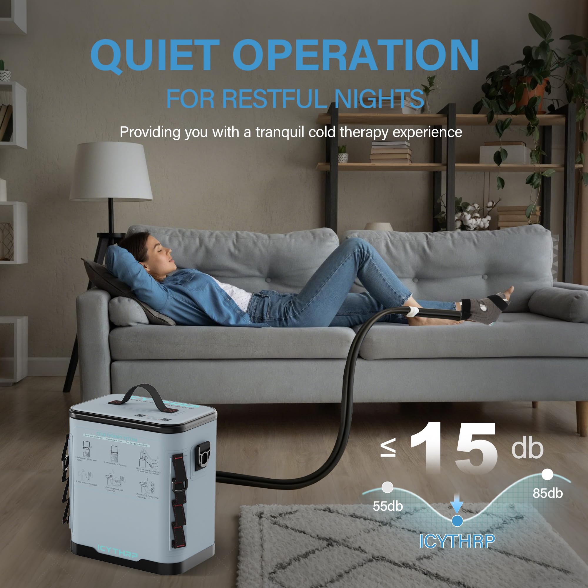 ICYTHRP Ankle Ice Machine – Programmable Cold Therapy