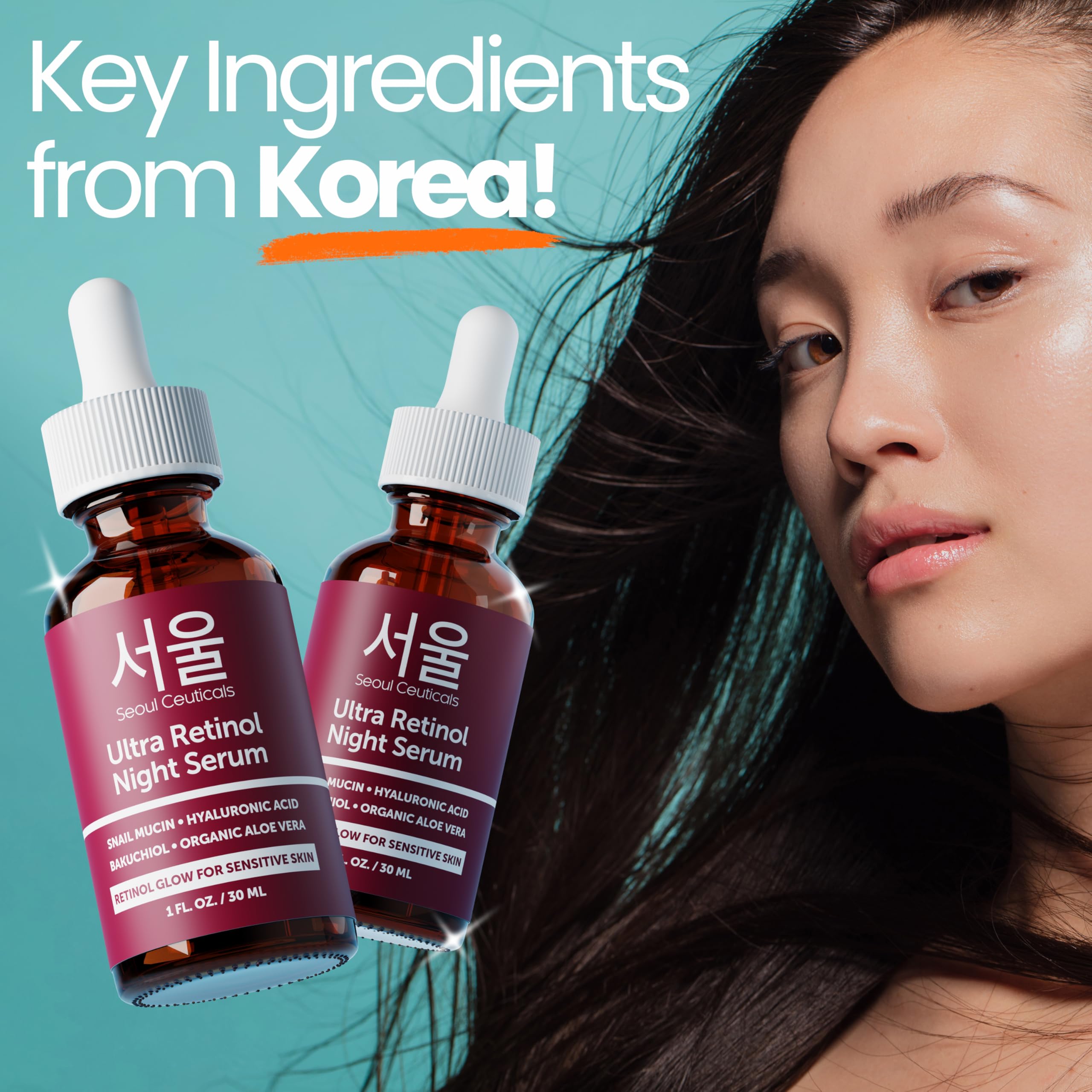 SeoulCeuticals 1% Retinol Snail Mucin Night Serum for Face - SeoulCeuticals Official Product View 9