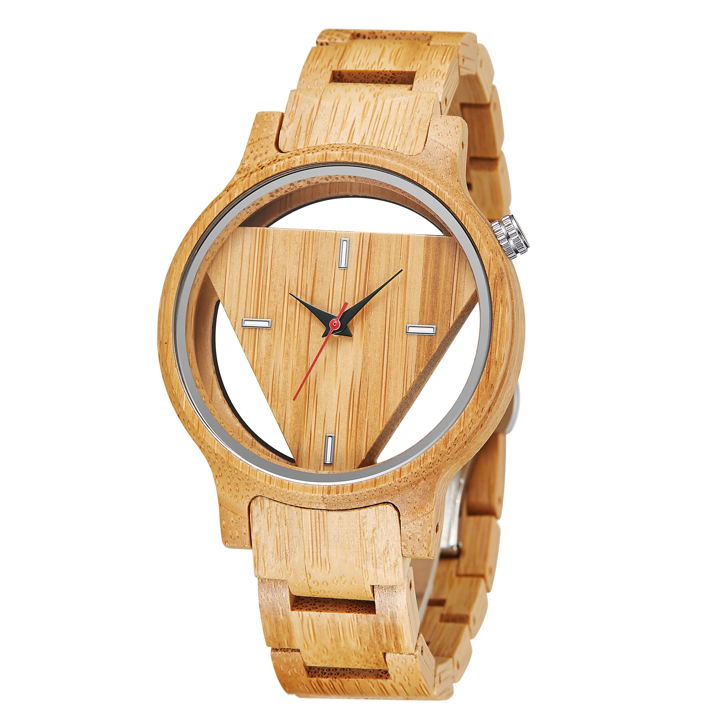 Tiong Brand Wooden Watches Mens with Handmade Colorful Bamboo - Product Imagery