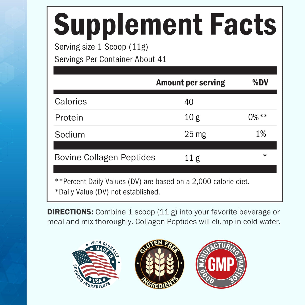 Collagen Peptides Powder for Women and Men 16oz 41 Servings - BioSchwartz Official Imagery - 5