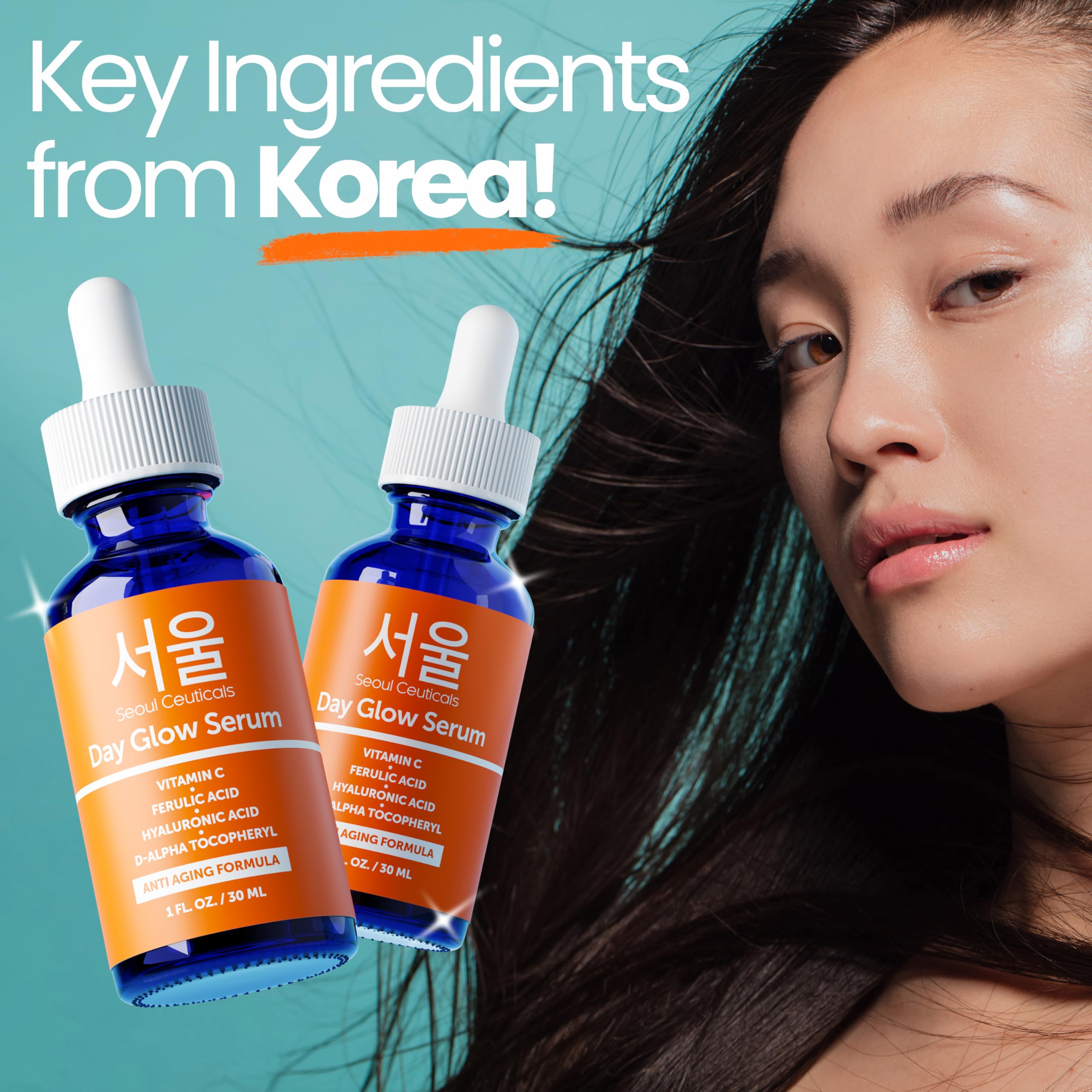 SeoulCeuticals Korean Skin Care 20% Vitamin C Serum for Face + - SeoulCeuticals