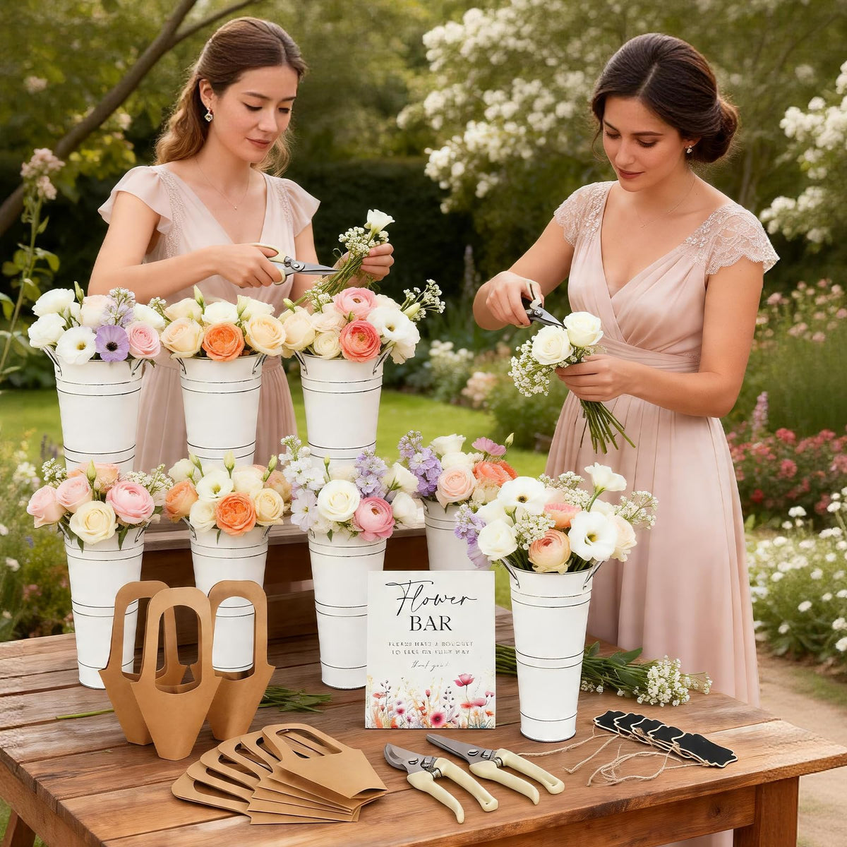 56 Pcs Flower Bar Supplies Kit Bloom Bar Set Includes Iron - SIYOMG Official Imagery - 8
