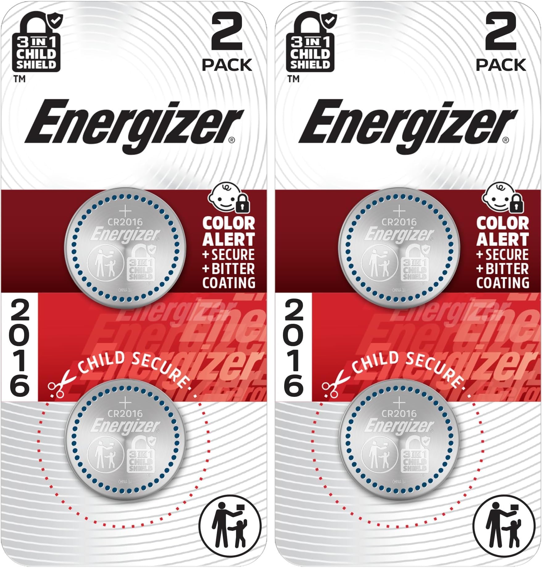 Energizer 2016 Batteries  , 3V Lithium Coin Batteries With 3-in-1 by Energizer - Angle View 10