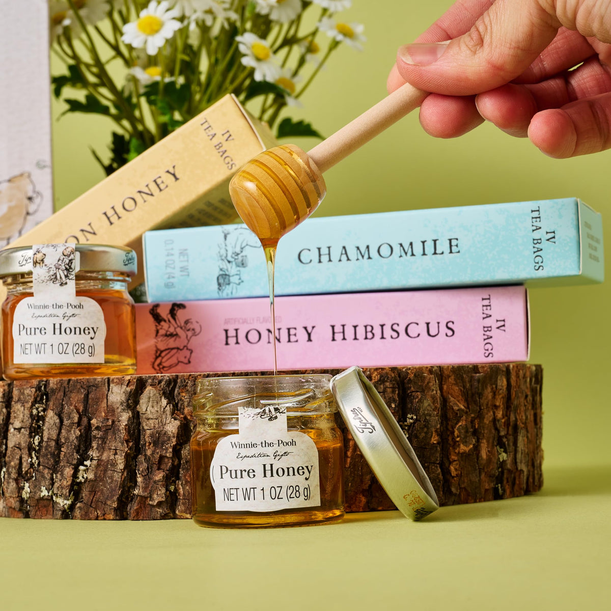 Winnie the Pooh Tea Honey Gift Set 12 Tea Bags 2 Honey Jars - Thoughtfully Official Imagery - 6