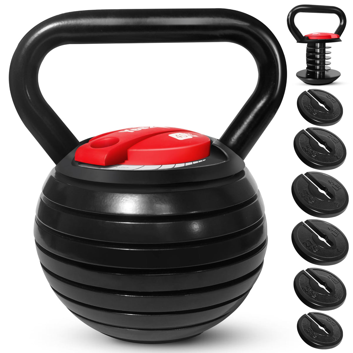 Yes4All Adjustable Kettlebell Set Strength Training Weights - Premium Selection Official Imagery - 2