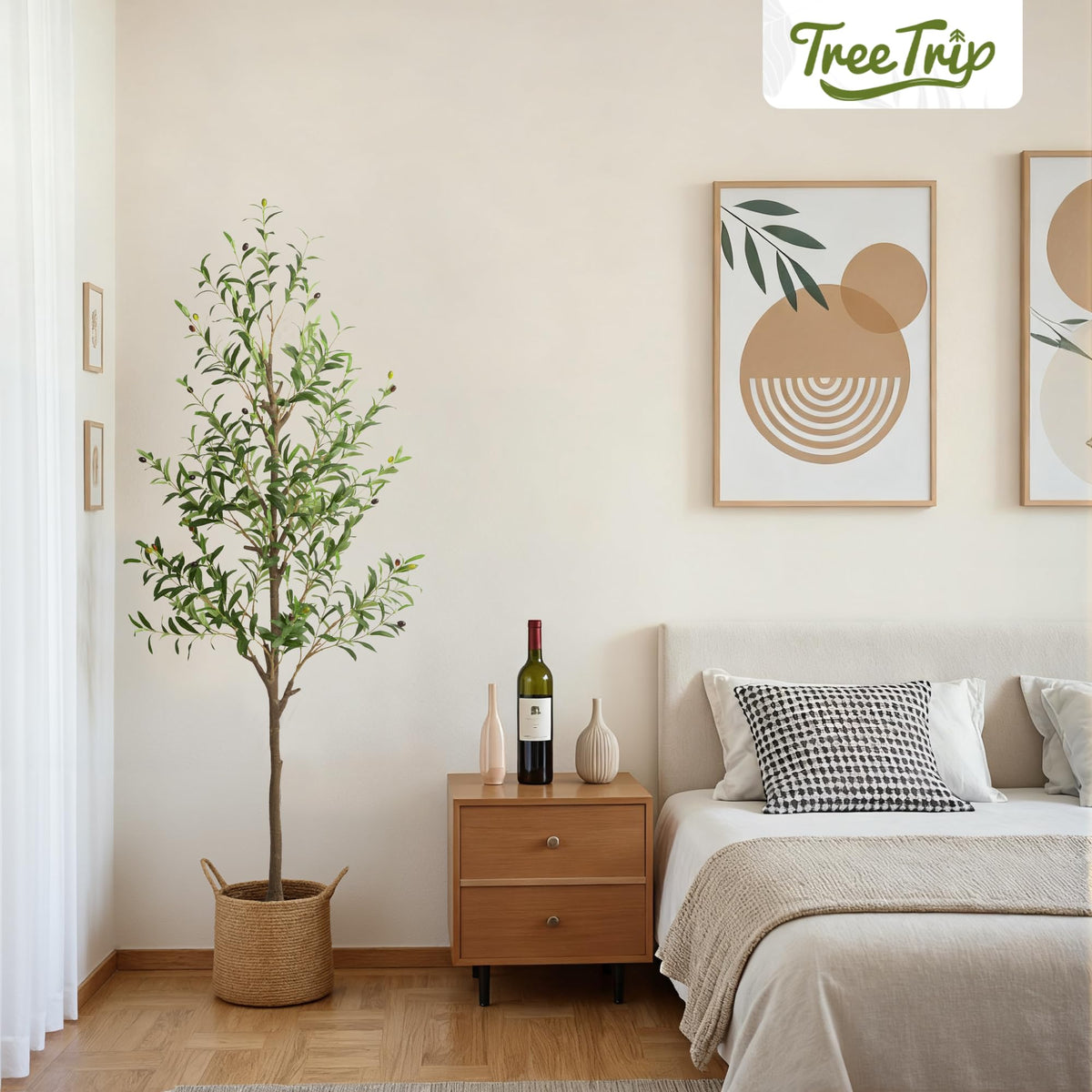 Olive Tree Artificial Indoor 6 FT Faux Olive Trees with - TreeTrip Official Imagery - 8