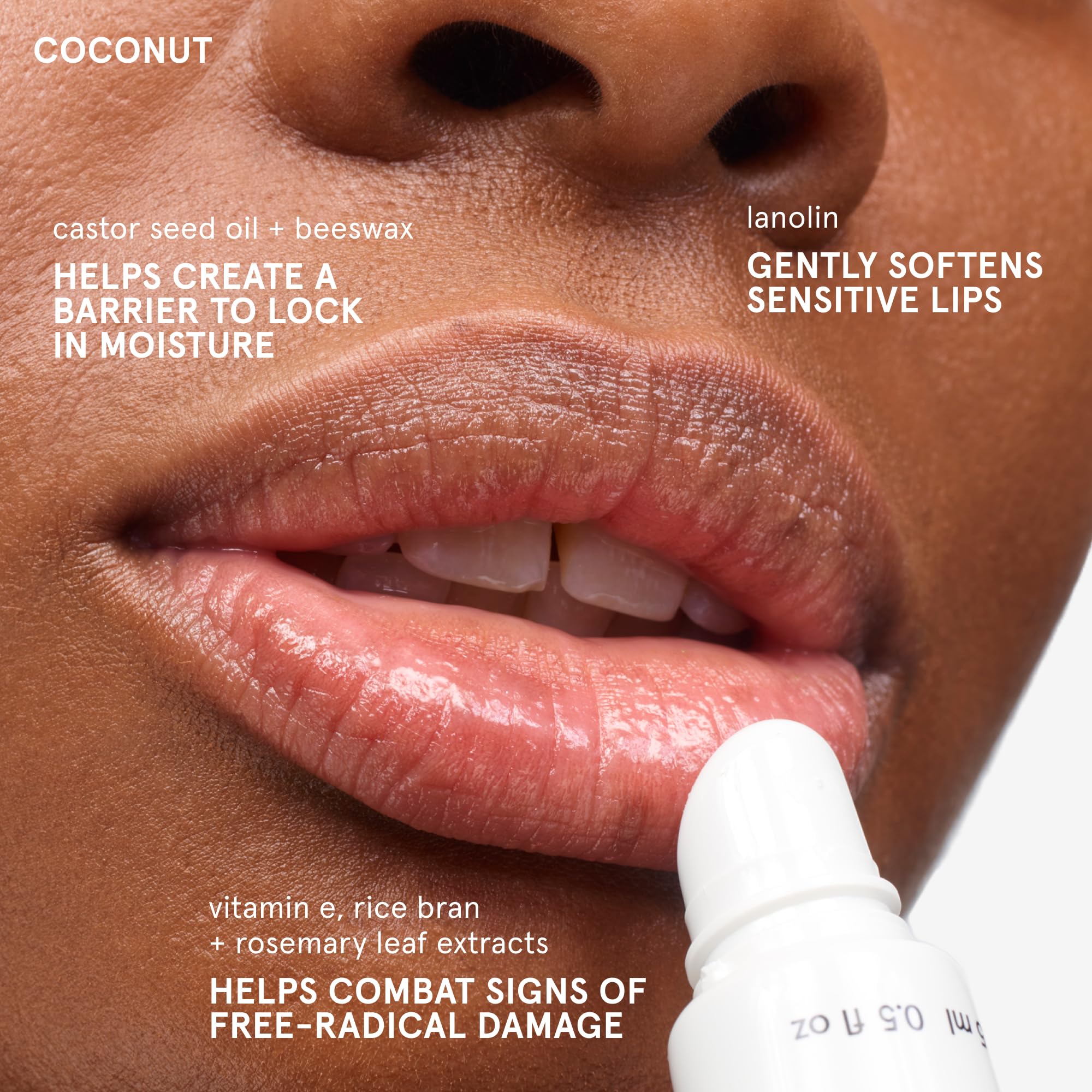 Glossier Balm Dotcom Lip Balm & Universal Salve, Coconut, Untinted - Glossier Official Product View 5