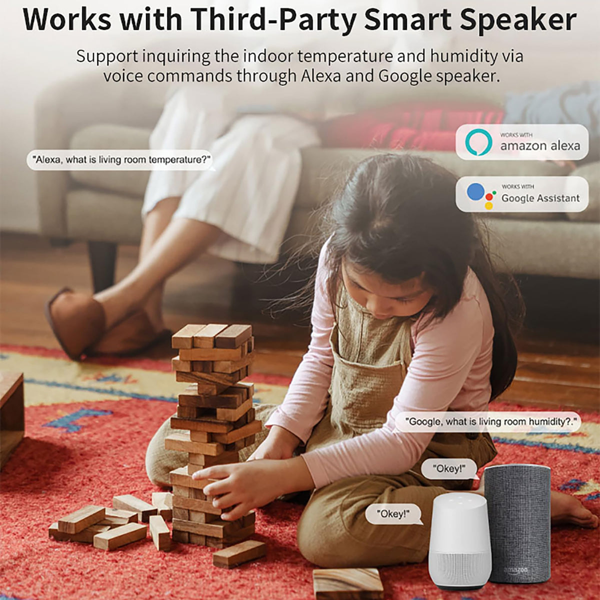 Tuya Smart Wireless Battery Powered Humidity and Temperature - PHOVOLT Official Imagery - 3