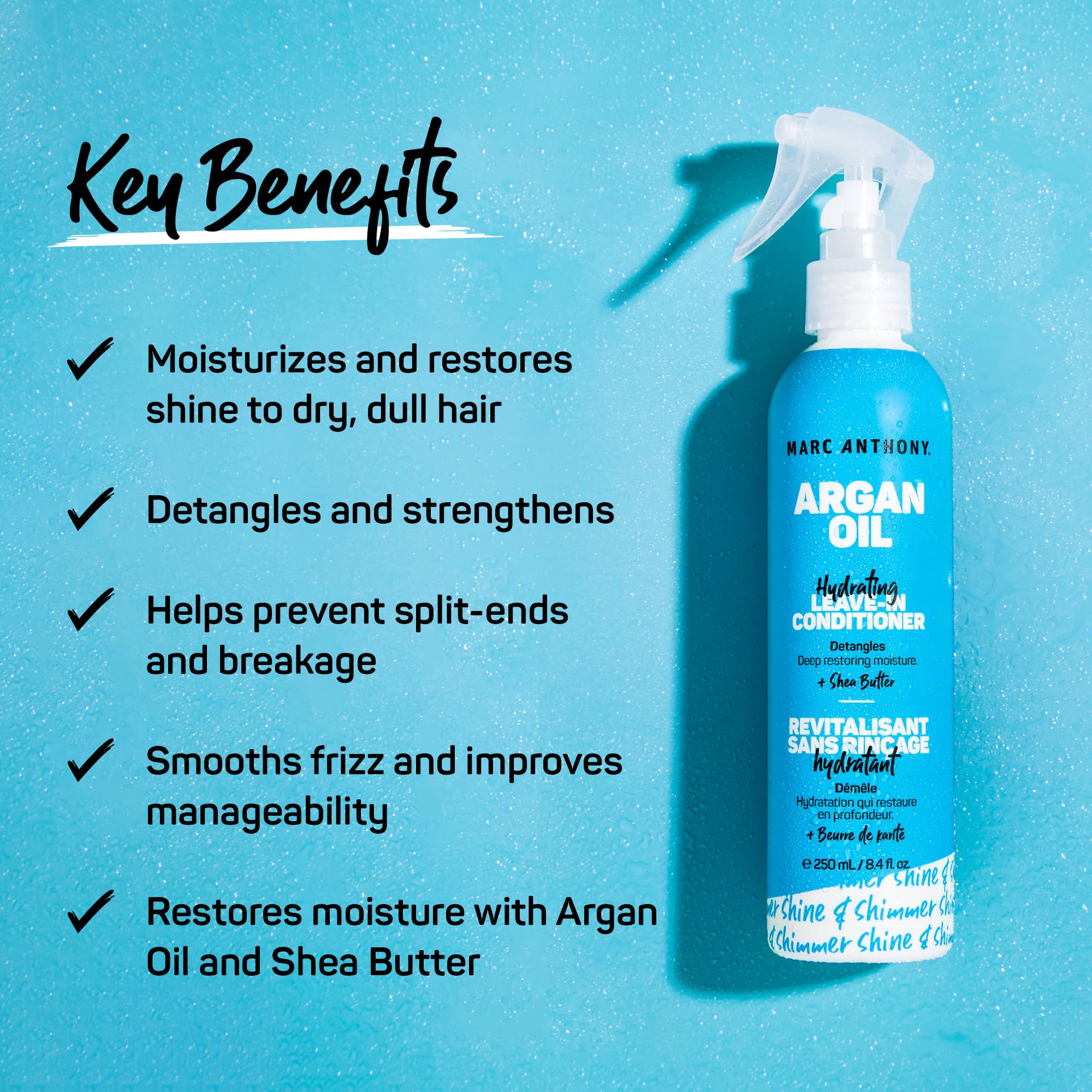 Marc Anthony Argan Oil of Morocco, Smoothing Leave - In Hair Conditioner - Marc Anthony Official Product View 3