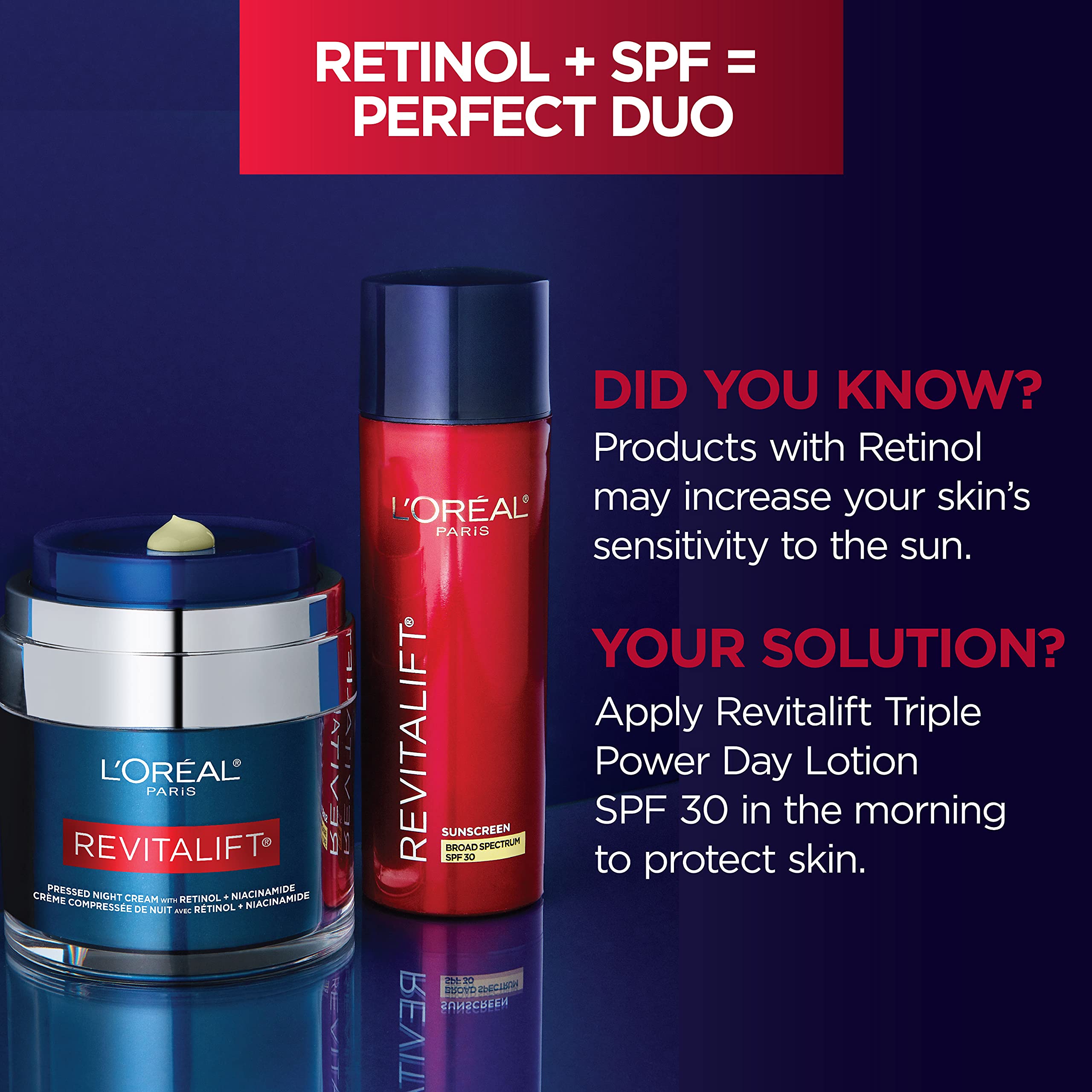 L'Oreal Paris Revitalift Pressed Night Cream, Retinol + - 4.5               4.5 out of 5 stars