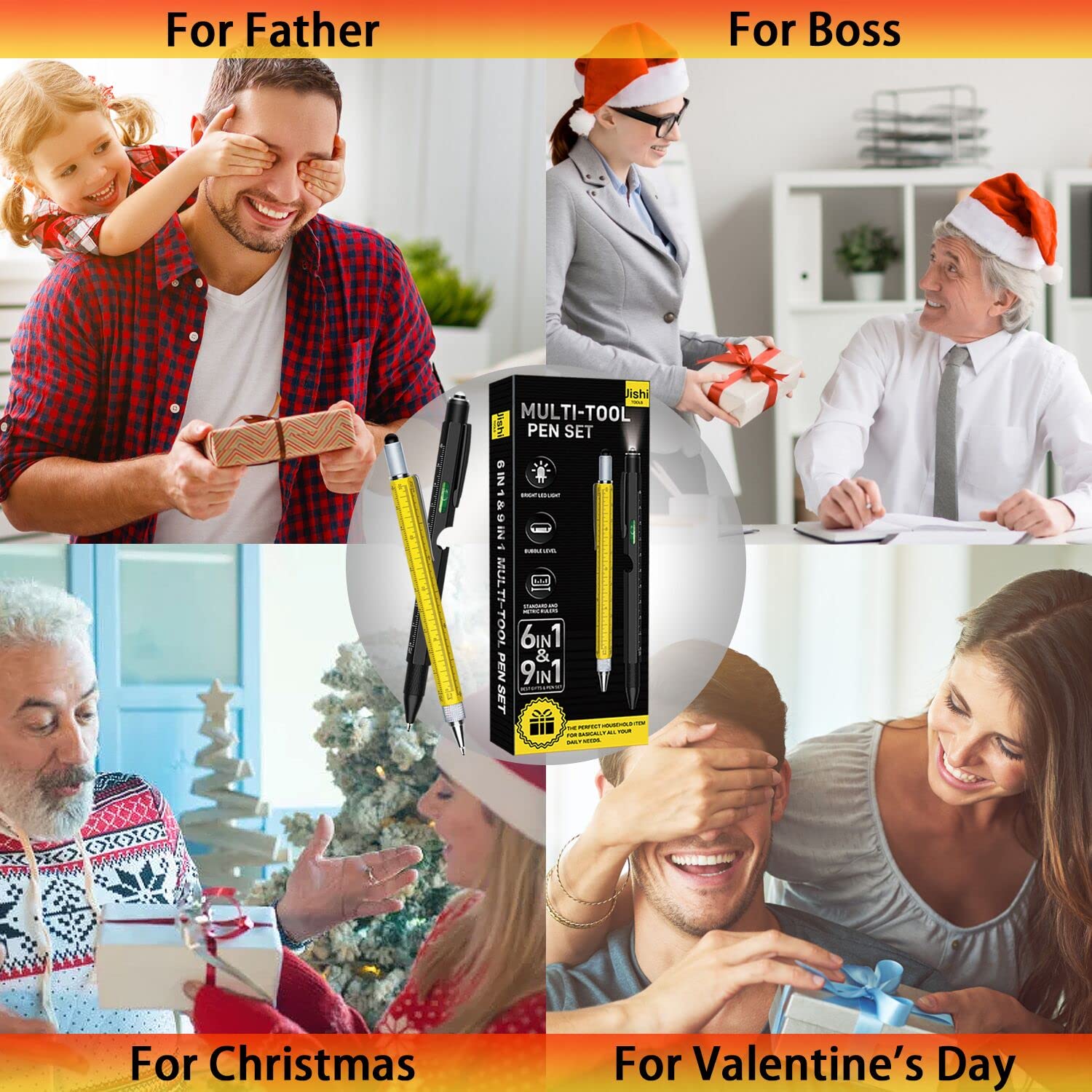 Jishi Gifts for Men, Stocking Stuffers for Men Adults, Multitool - Jishi Official Product View 6