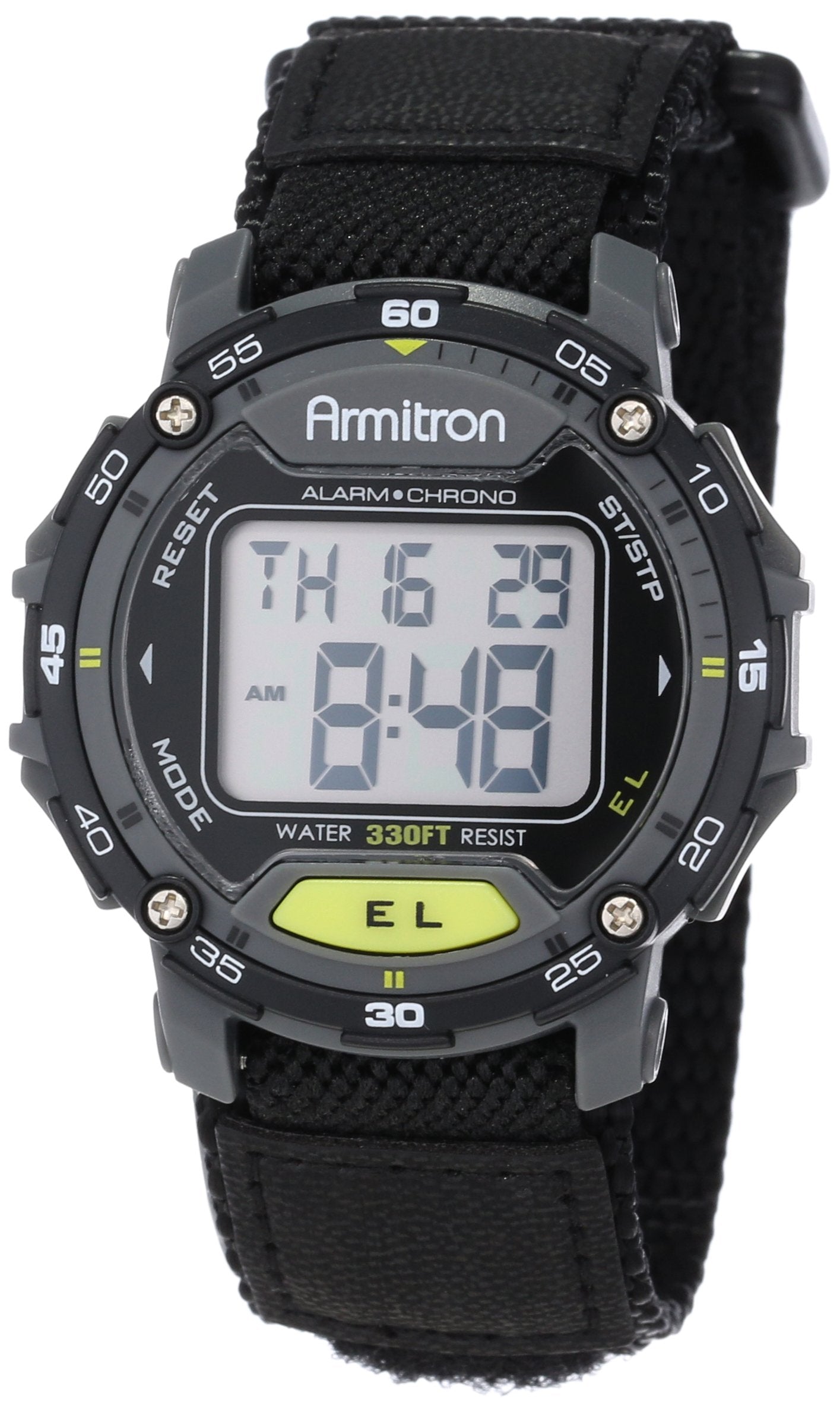 Armitron Sport Unisex Digital Chronograph Nylon Strap Watch - Product Imagery
