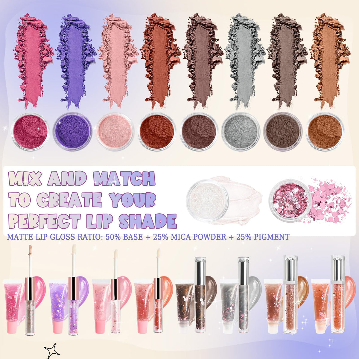 Lip Gloss Making Kit Lipgloss Making Kit for Women Beginner - TSVATE Official Imagery - 7
