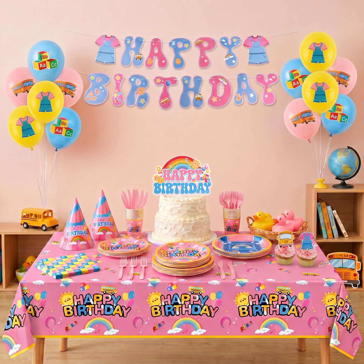 185PCS English Teacher Birthday Decorations for Girls Party - Bafeil Official Imagery - 6