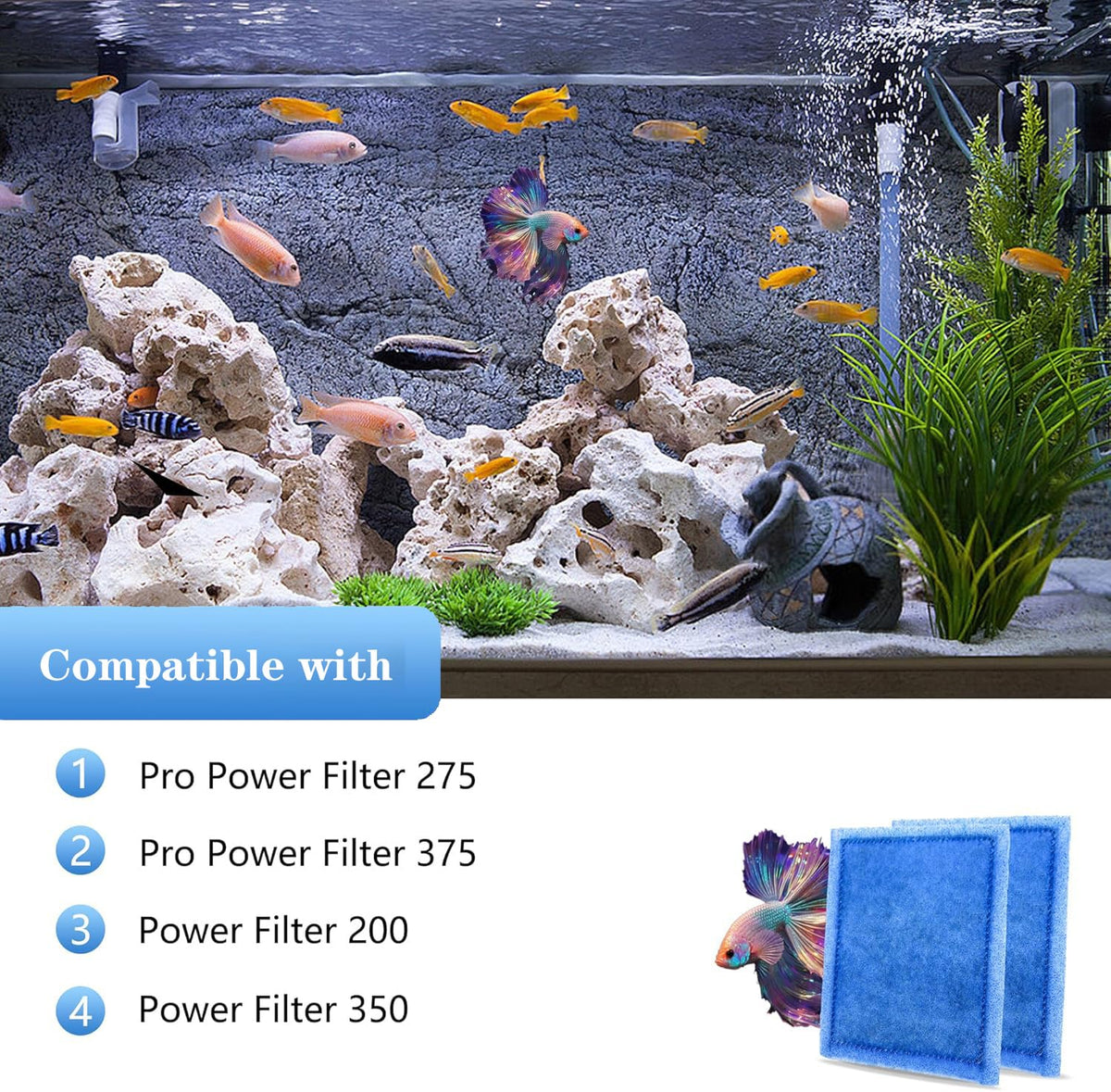Aquarium Filter Cartridge 16 Pack Rite Size C Filter - pewyoke Official Imagery - 4