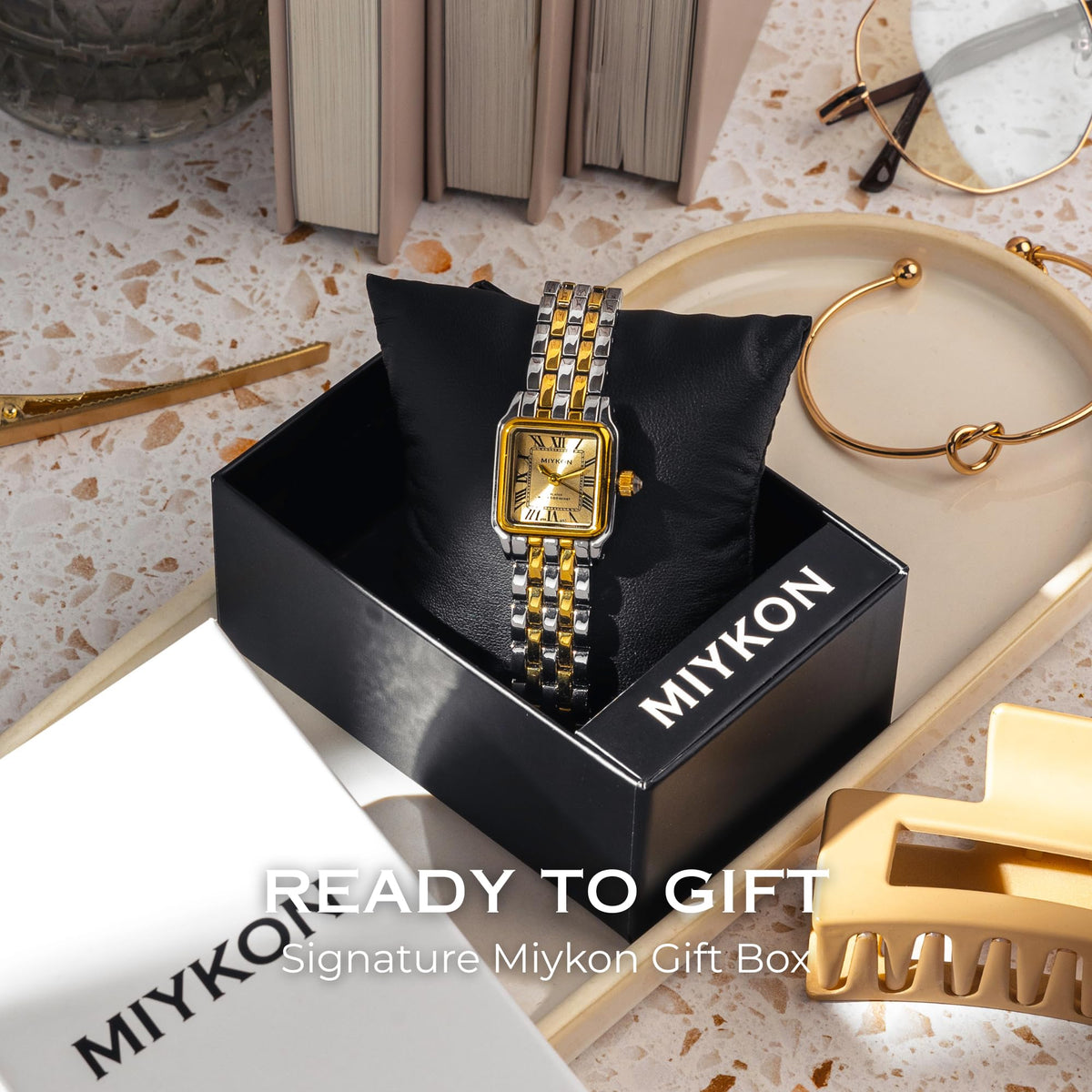 Miykon Womens Square Dainty Vintage Jewelry Bracelet Watch - Miykon Official Imagery - 7