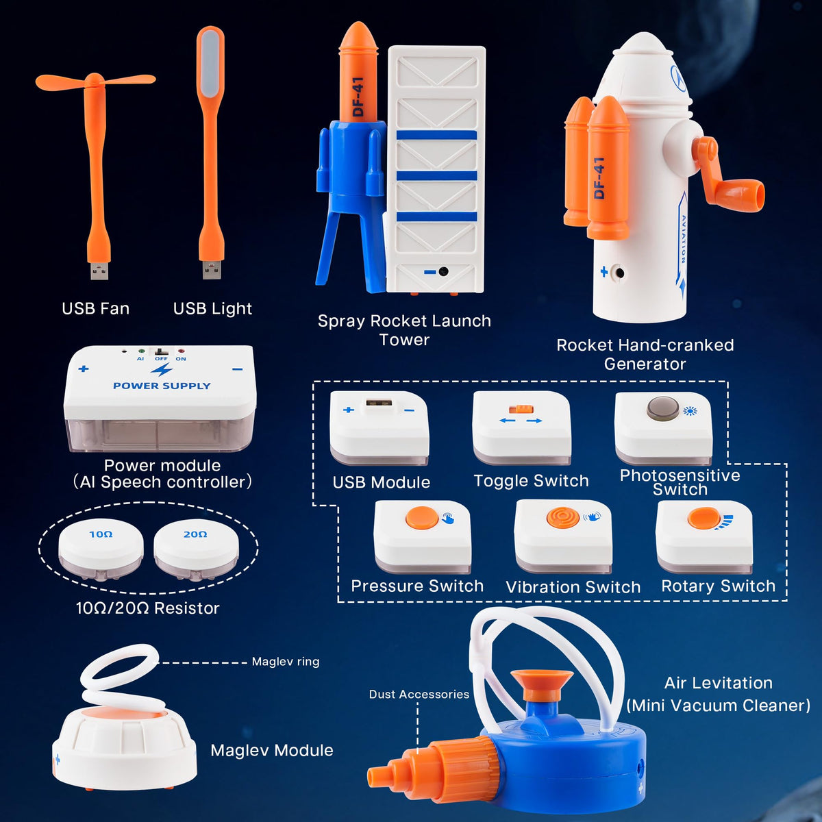 Science Kits for Kids Space Theme Circuit Exploration Kits - TINYLENS Official Imagery - 6