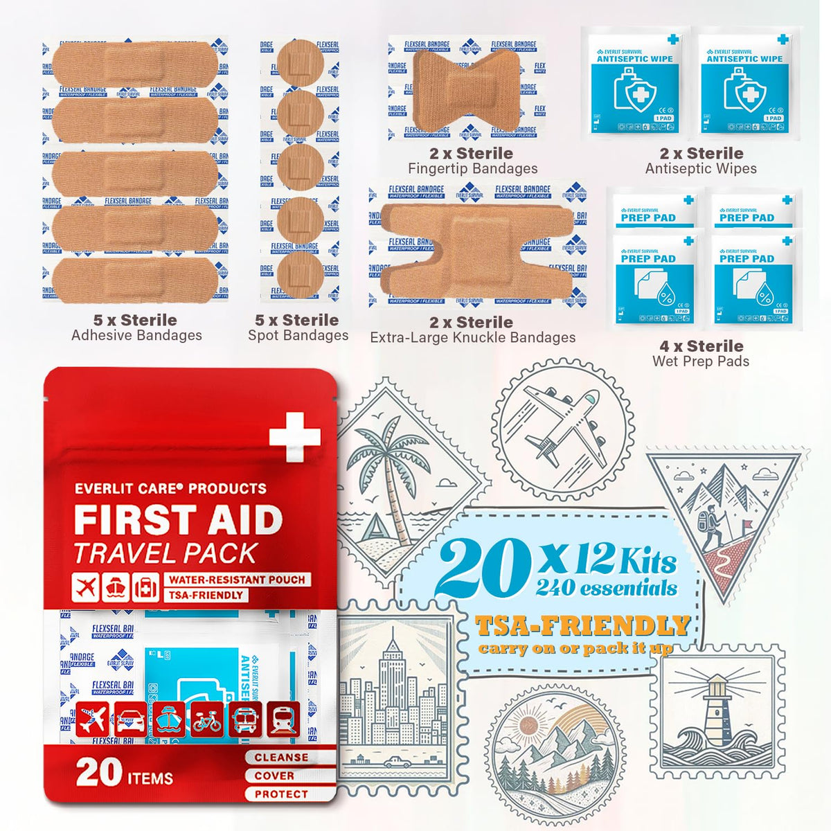 EVERLIT CARE Travel Bandage Pack - EVERLIT CARE Official Imagery - 4