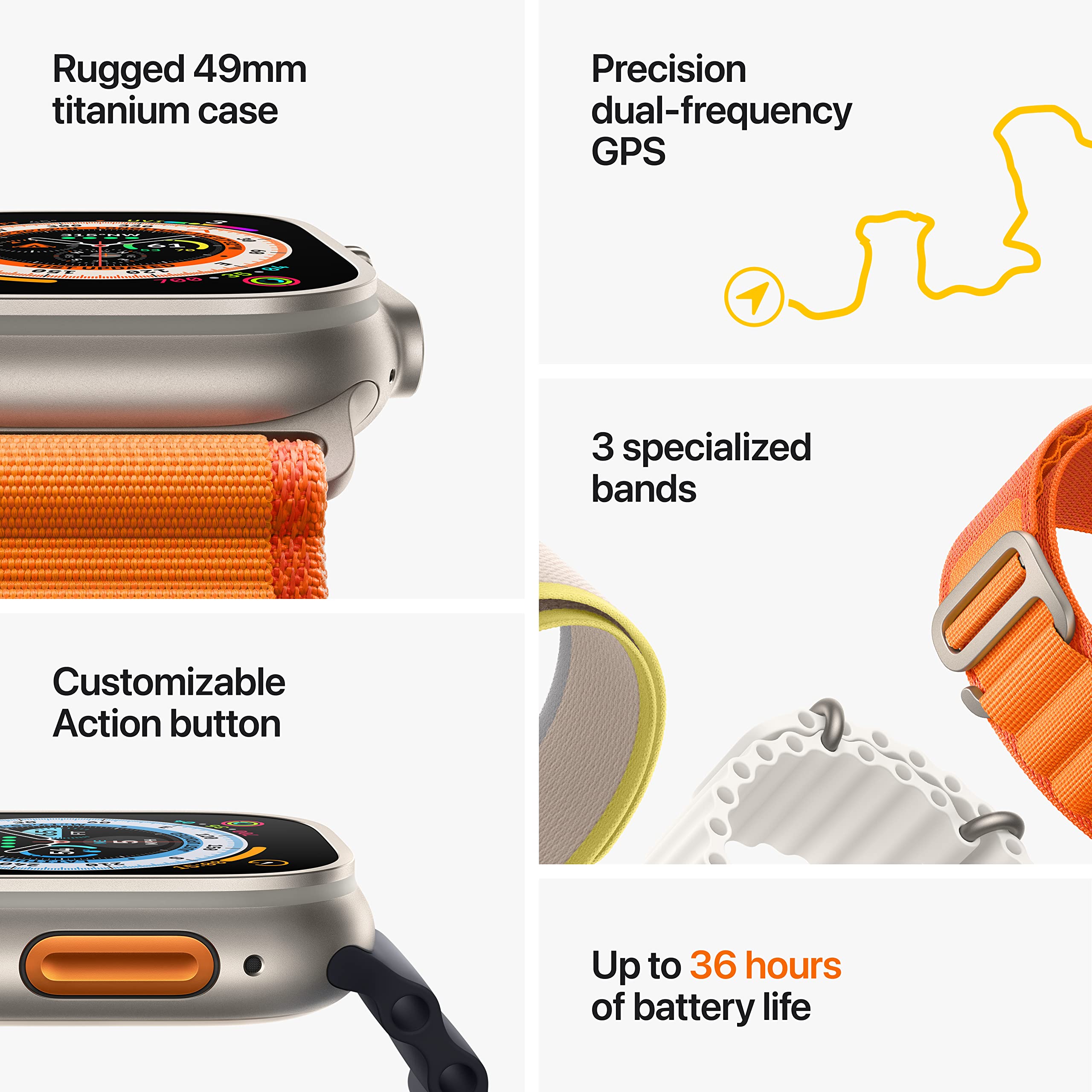 Amazon Renewed Apple Watch Ultra   Titanium Case with Midnight Ocean B - View 7