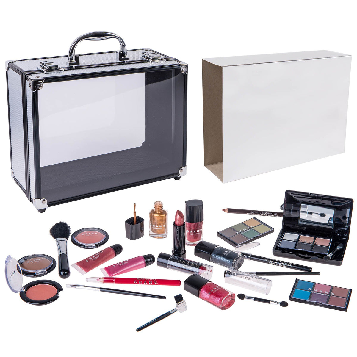 SHANY Carry All Trunk Makeup Train Case with Re usable - SHANY Official Imagery - 4