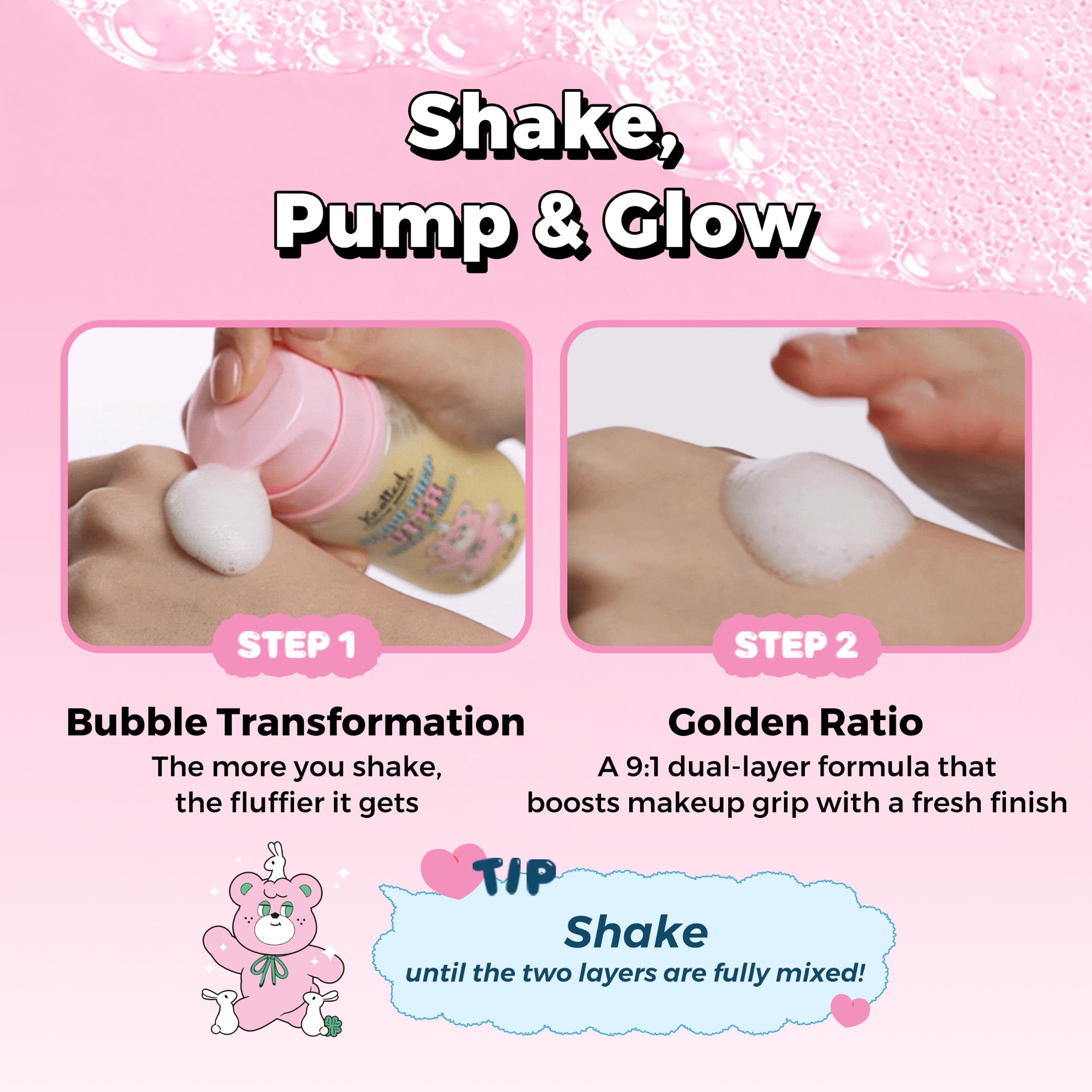 Bubble Mask, makeup prep, Vitamin Serum, Banana PDRN - CHASIN' RABBITS