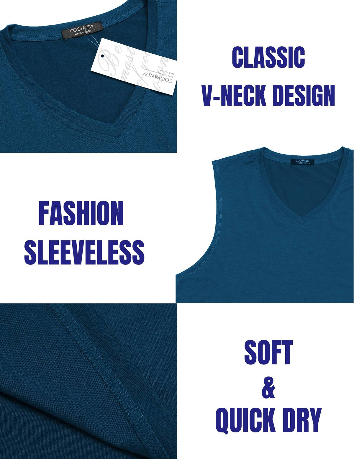 COOFANDY Men s 3 Pack Workout Tank Tops Gym V Neck - COOFANDY Official Imagery - 7