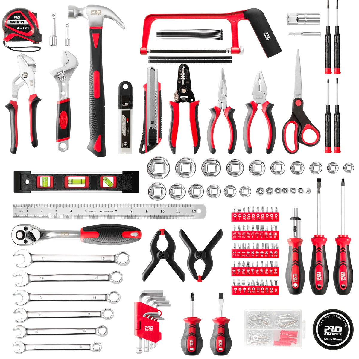 Prostormer 259 Piece Home Tool Kit with Portable Storage Box - Prostormer Official Imagery - 3