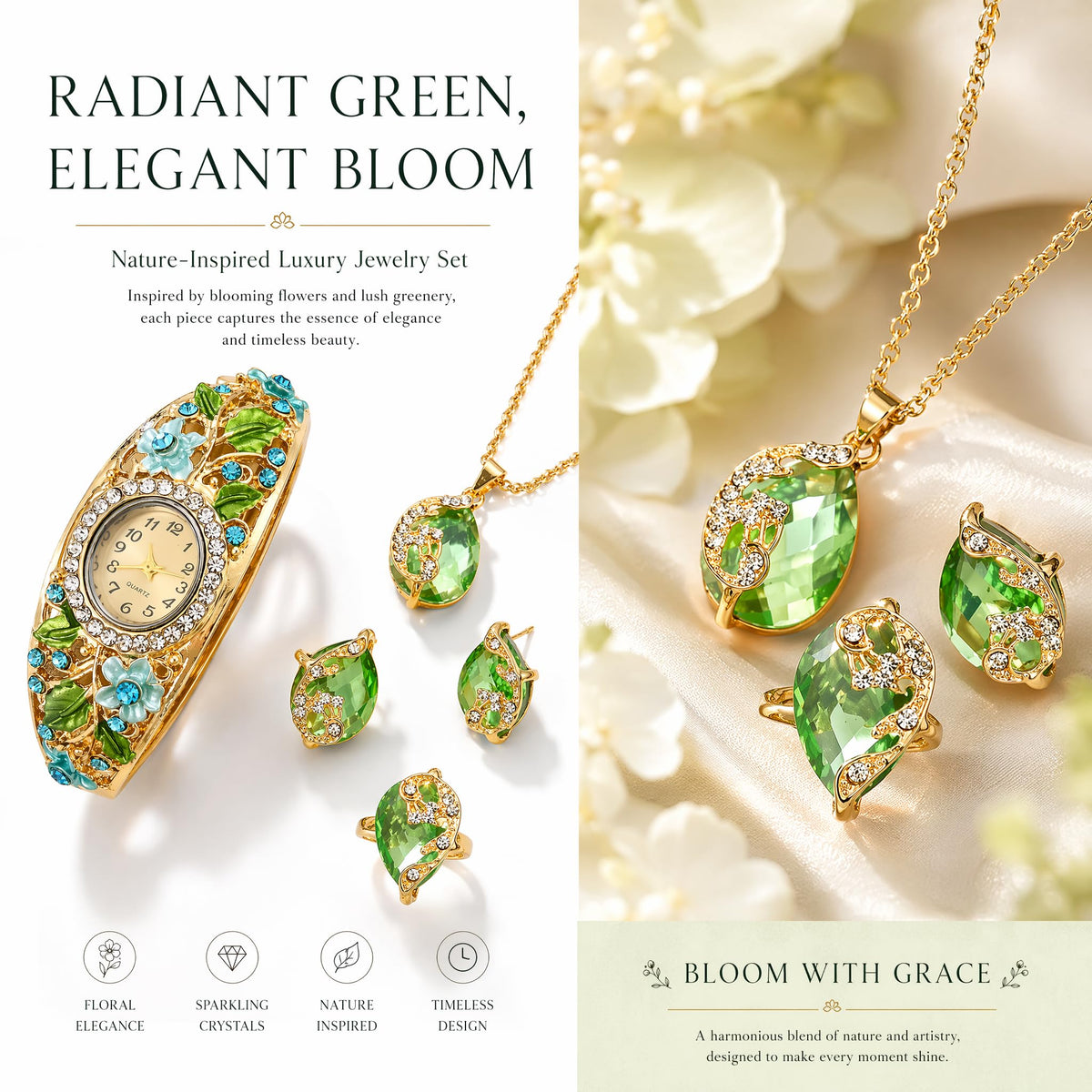 Vintage Jewelry Set for Women Retro Palace Style Enamel - Premium Selection Official Imagery - 5