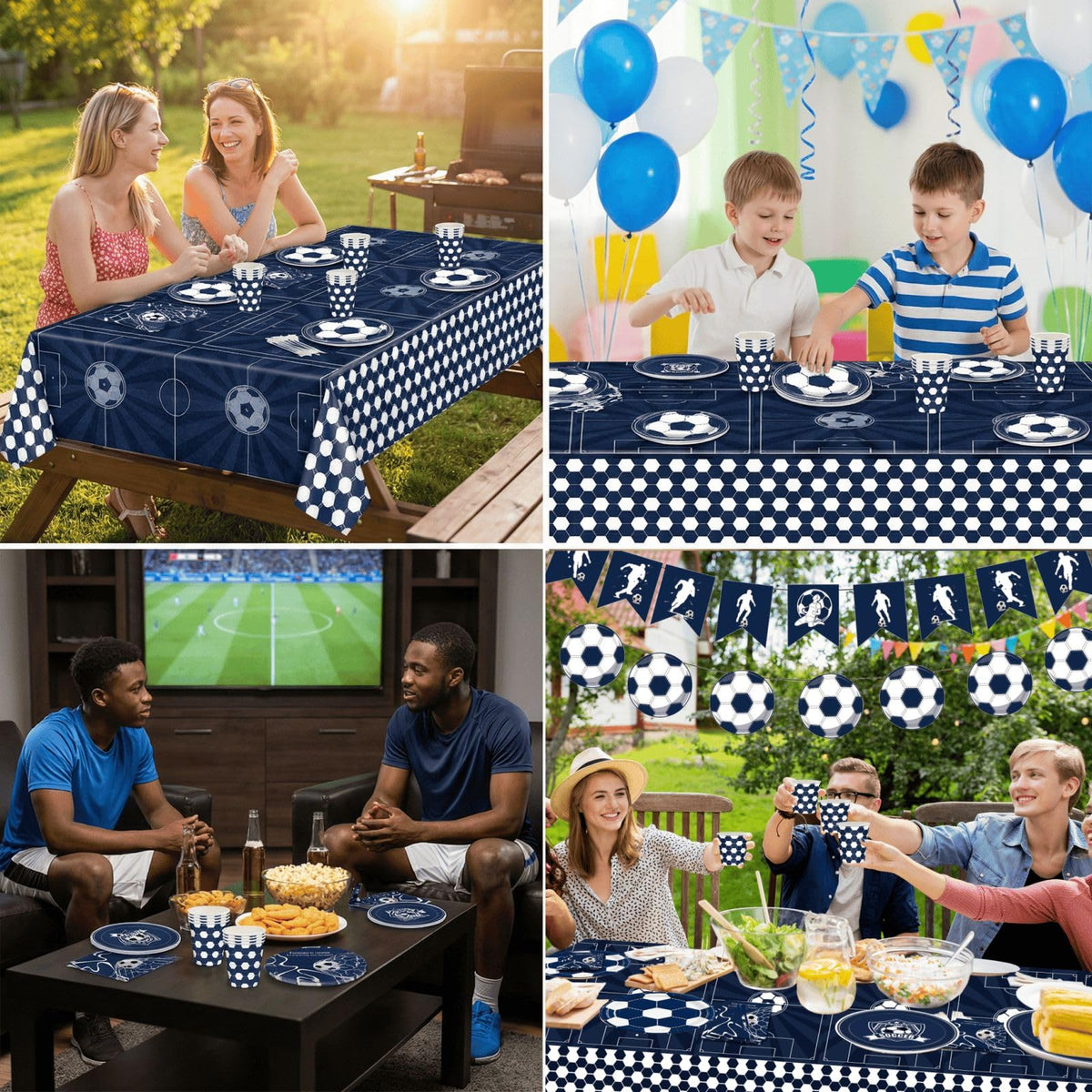 Soccer Plates and Napkins 171 Count Disposable Soccer Party - TechTrek Automotive Official Imagery - 6
