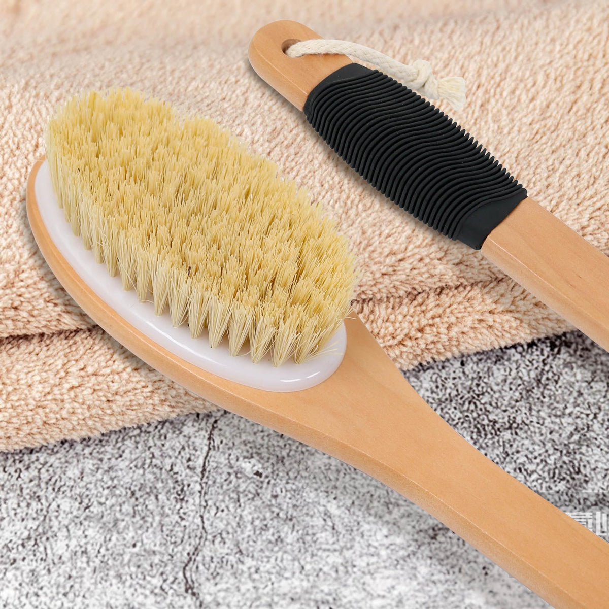 OWIIZI Back Scrubber Brush for Shower Long Stiff Bristle - OWIIZI Official Imagery - 8