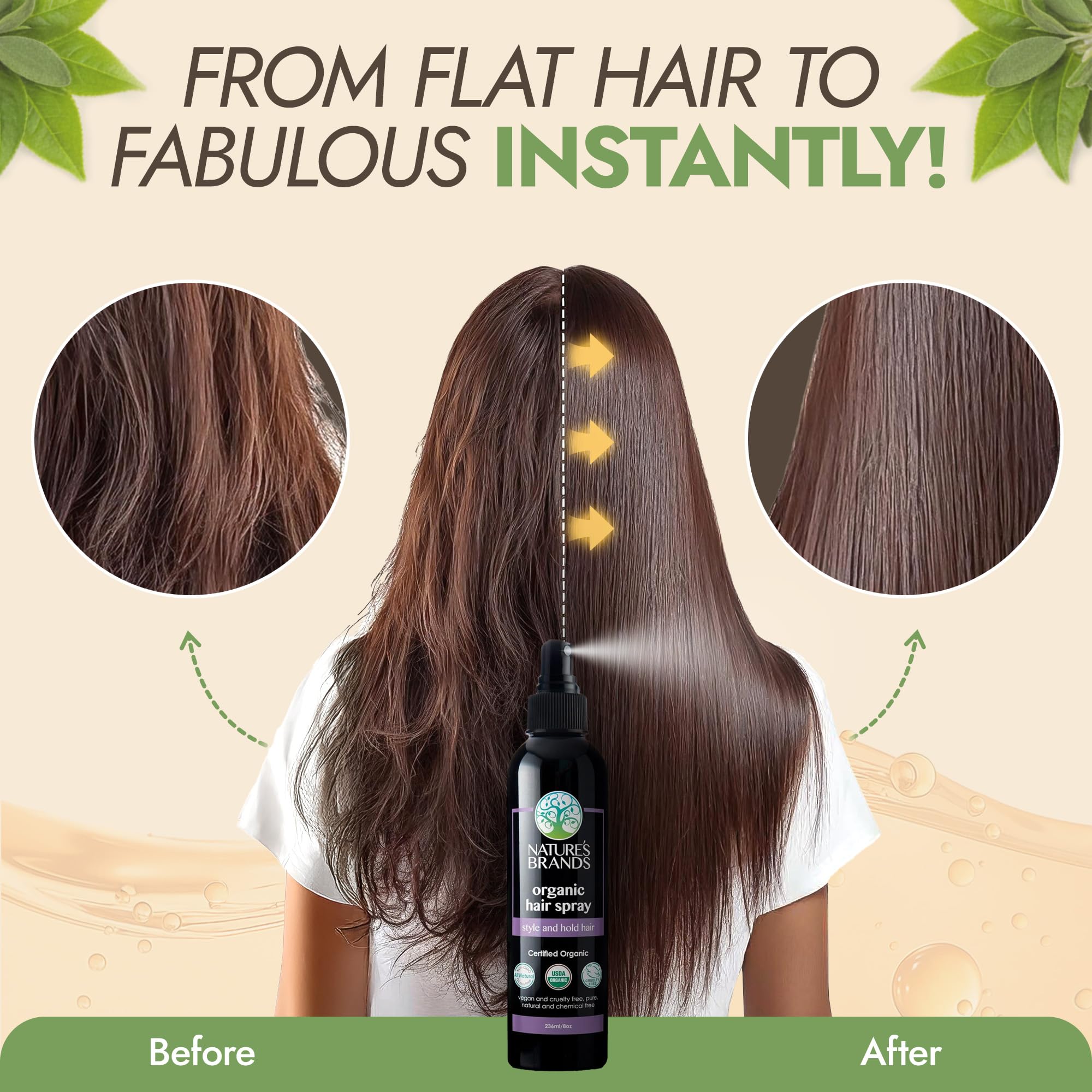 Nature s Brands Organic Hair Spray - Nature's Brands Official Imagery - 6