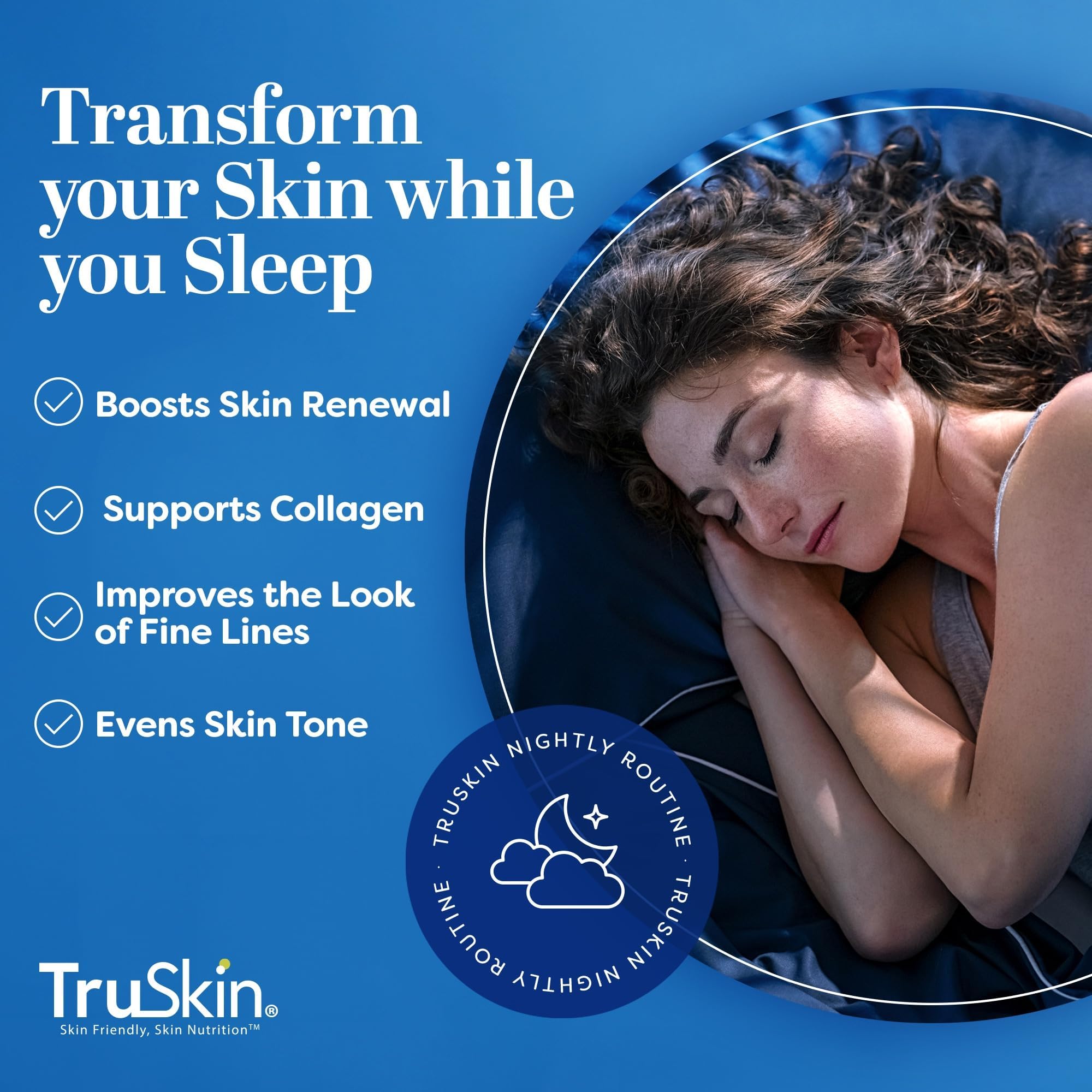 TruSkin Retinol Serum for Face with Hyaluronic Acid & Cica, 1 fl oz - TruSkin Official Product View 5