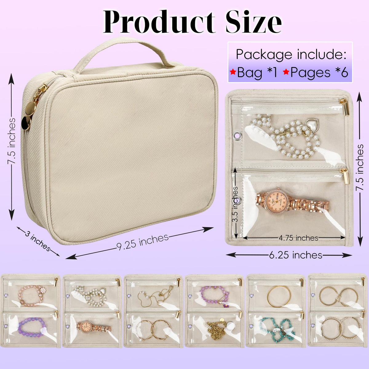 Travel Jewelry Organizer Case Jewelry Bags for Traveling - LingLingo Official Imagery - 4