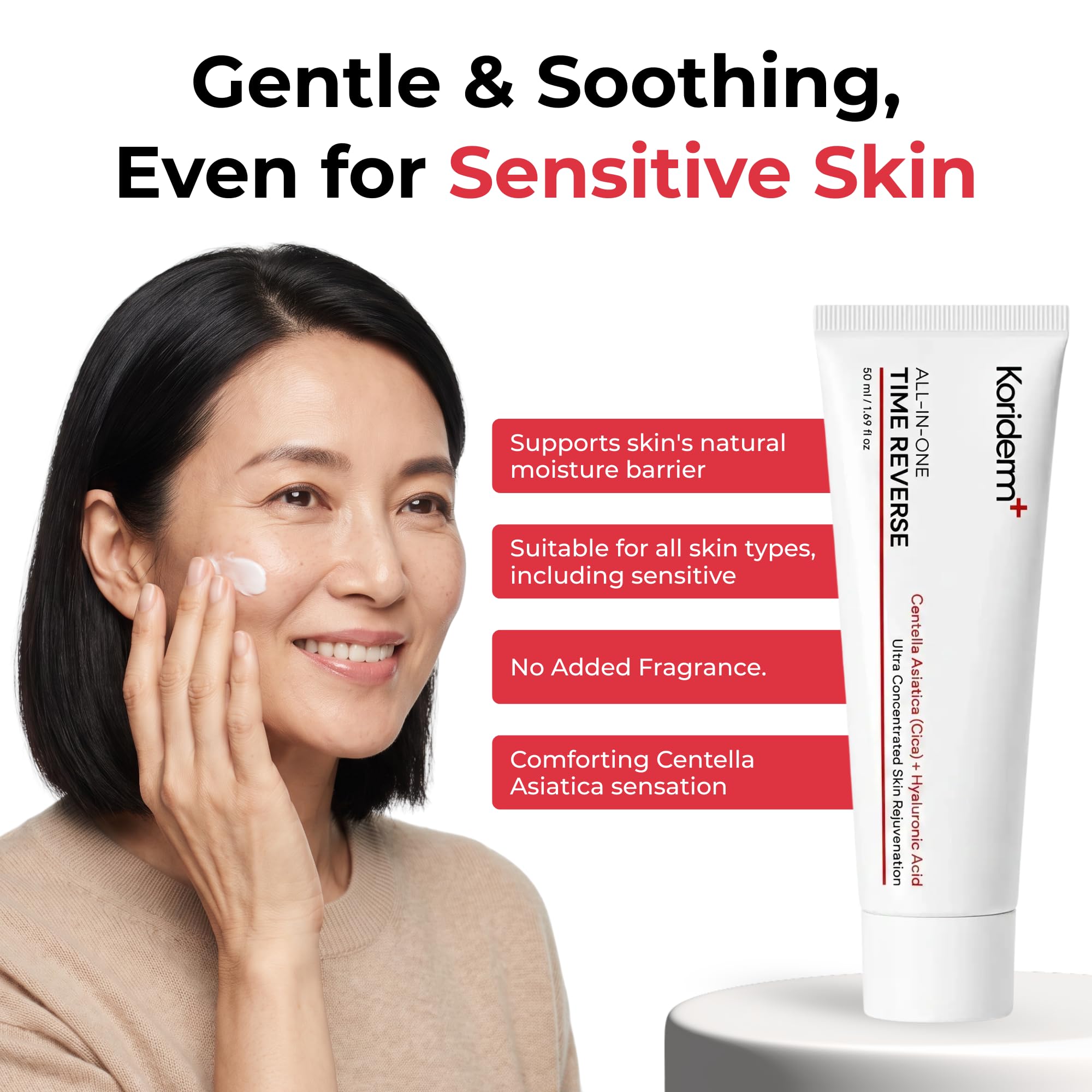 Koriderm Time Reverse Cream, Face Moisturizer, 1.69 Fl Oz - Koriderm Official Product View 5