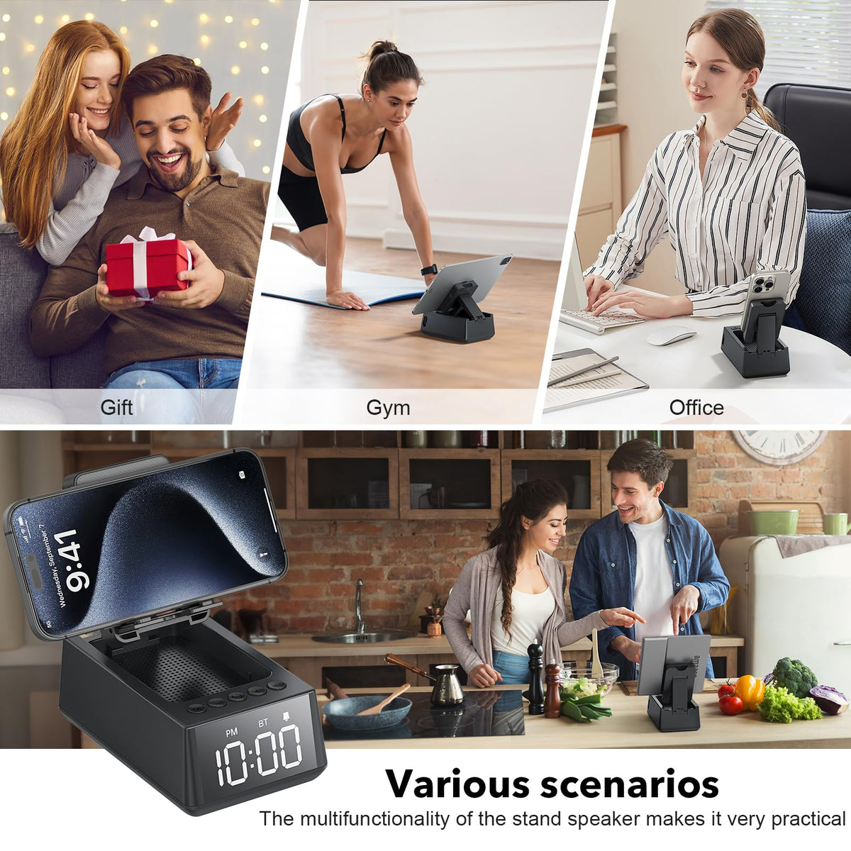 Presents for Men Women Cell Phone Stand with Wireless - Deeyaple Official Imagery - 8