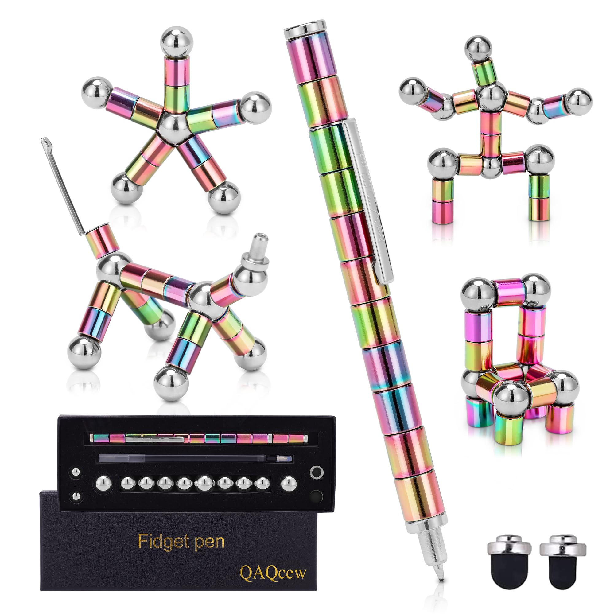 QAQcew Fidget Pen, Decompression Magnetic Fidget Toy Pen, Magnet Pen F - View 7