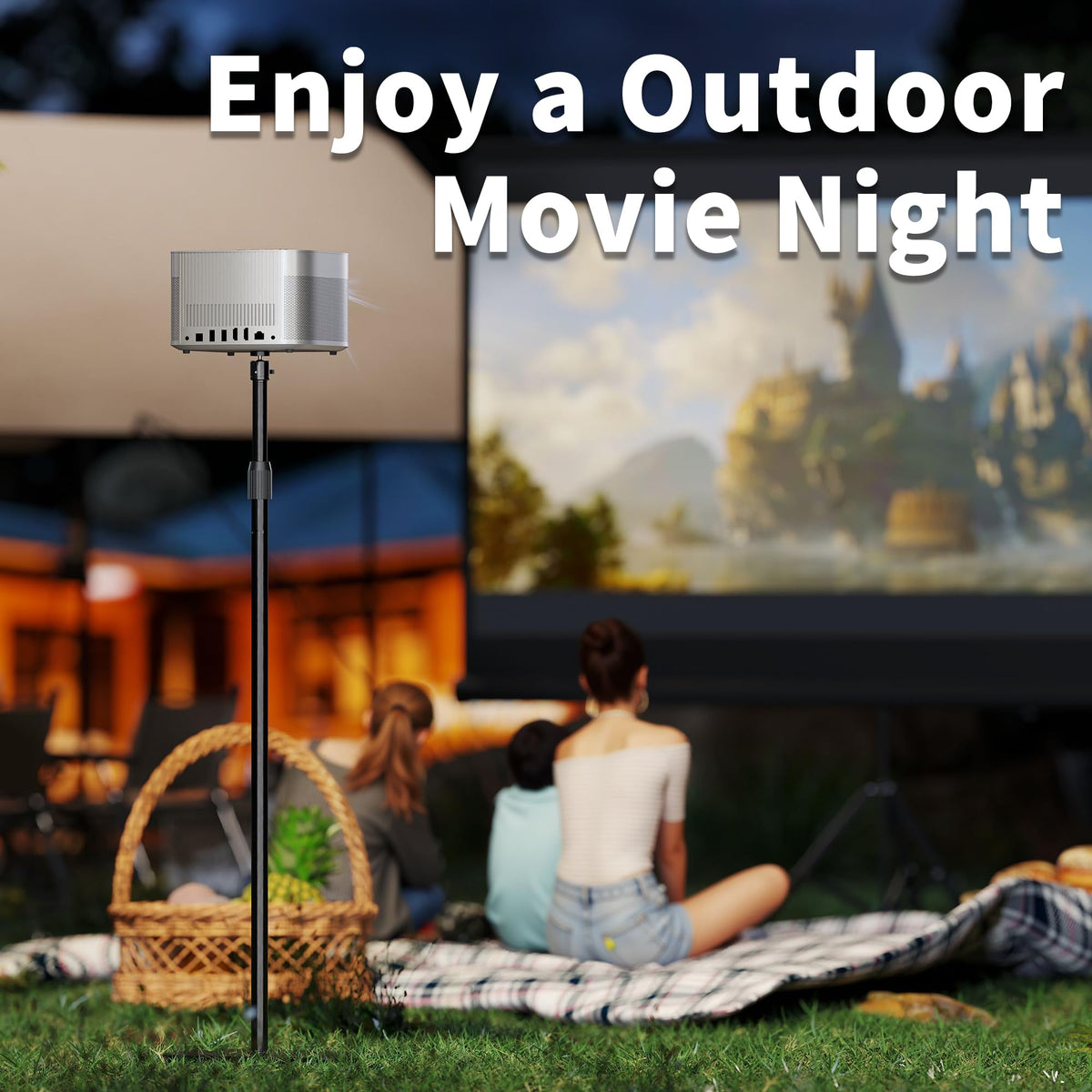 Projector Stand 2 in 1 Mini Projector Mount Bracket 360 - XINLEI Official Imagery - 8