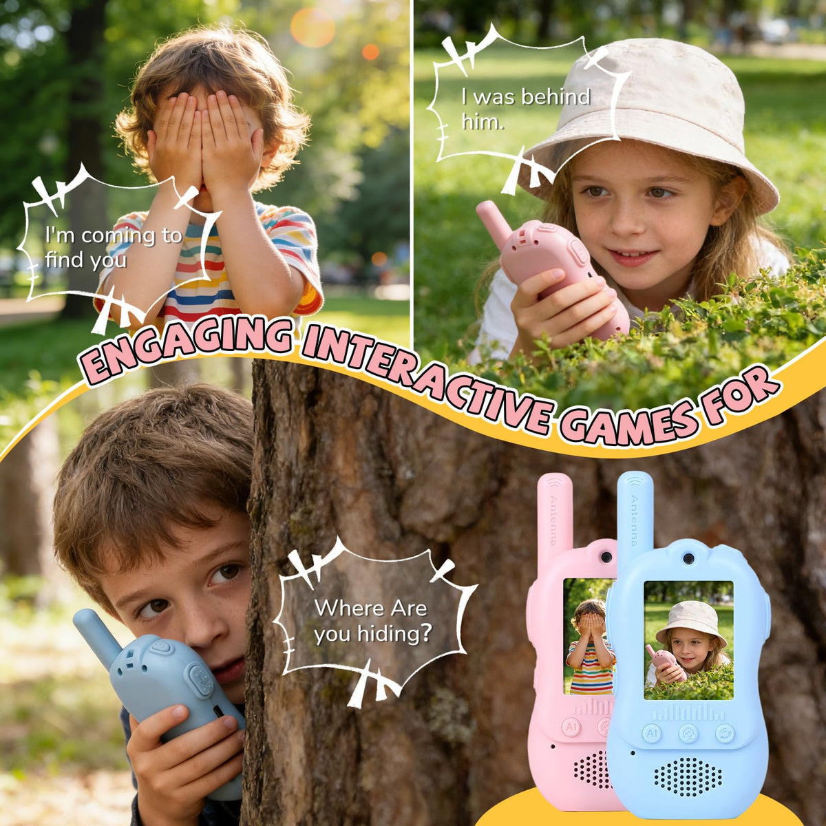 Video Walkie Talkies for Kids with 4 Voice Changers 3 Video - kenvc Official Imagery - 3