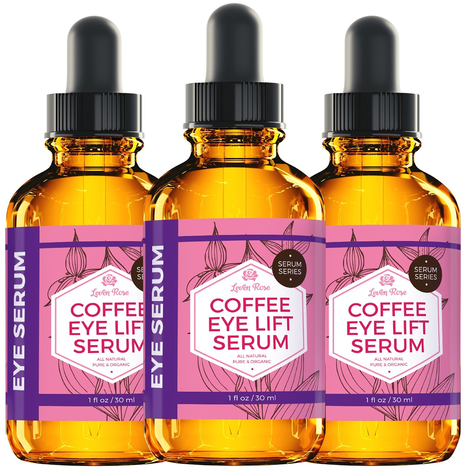 Leven Rose Coffee Oil Caffeine Serum for Eyes - Anti aging Organic Under Eye - Leven Rose Official Product View 8